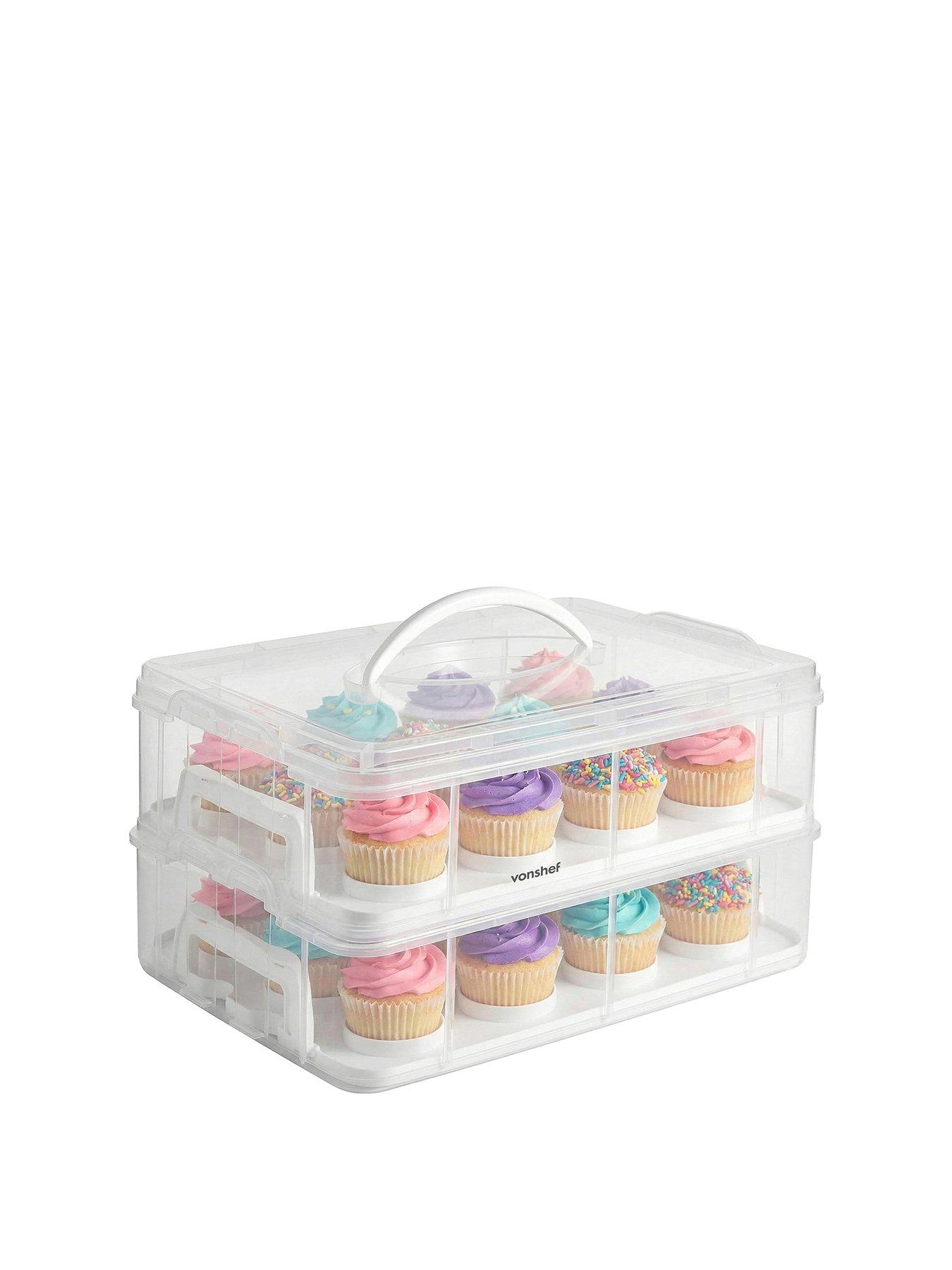  image of vonshef-24-cupcake-storage-carrier