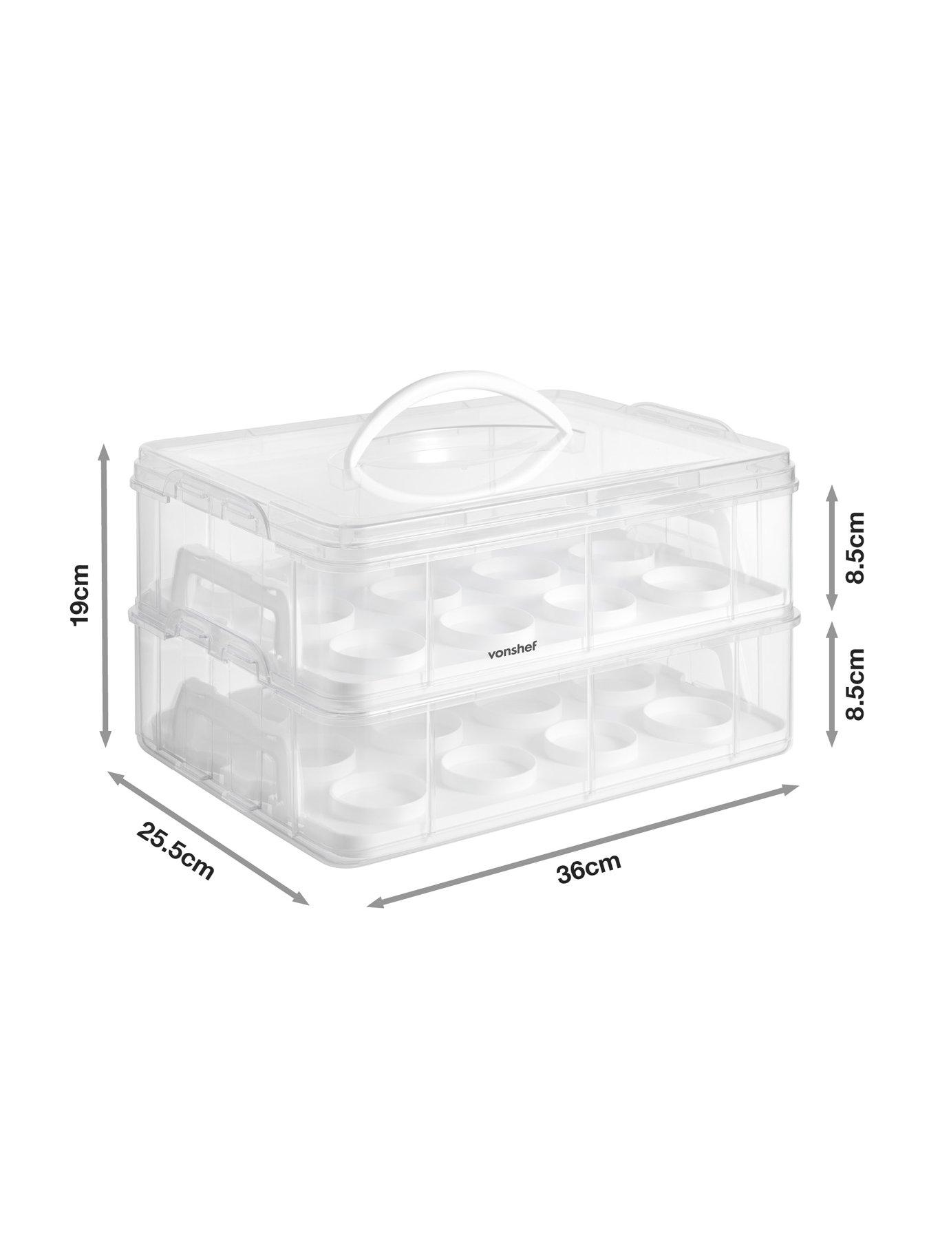  image of vonshef-24-cupcake-storage-carrier