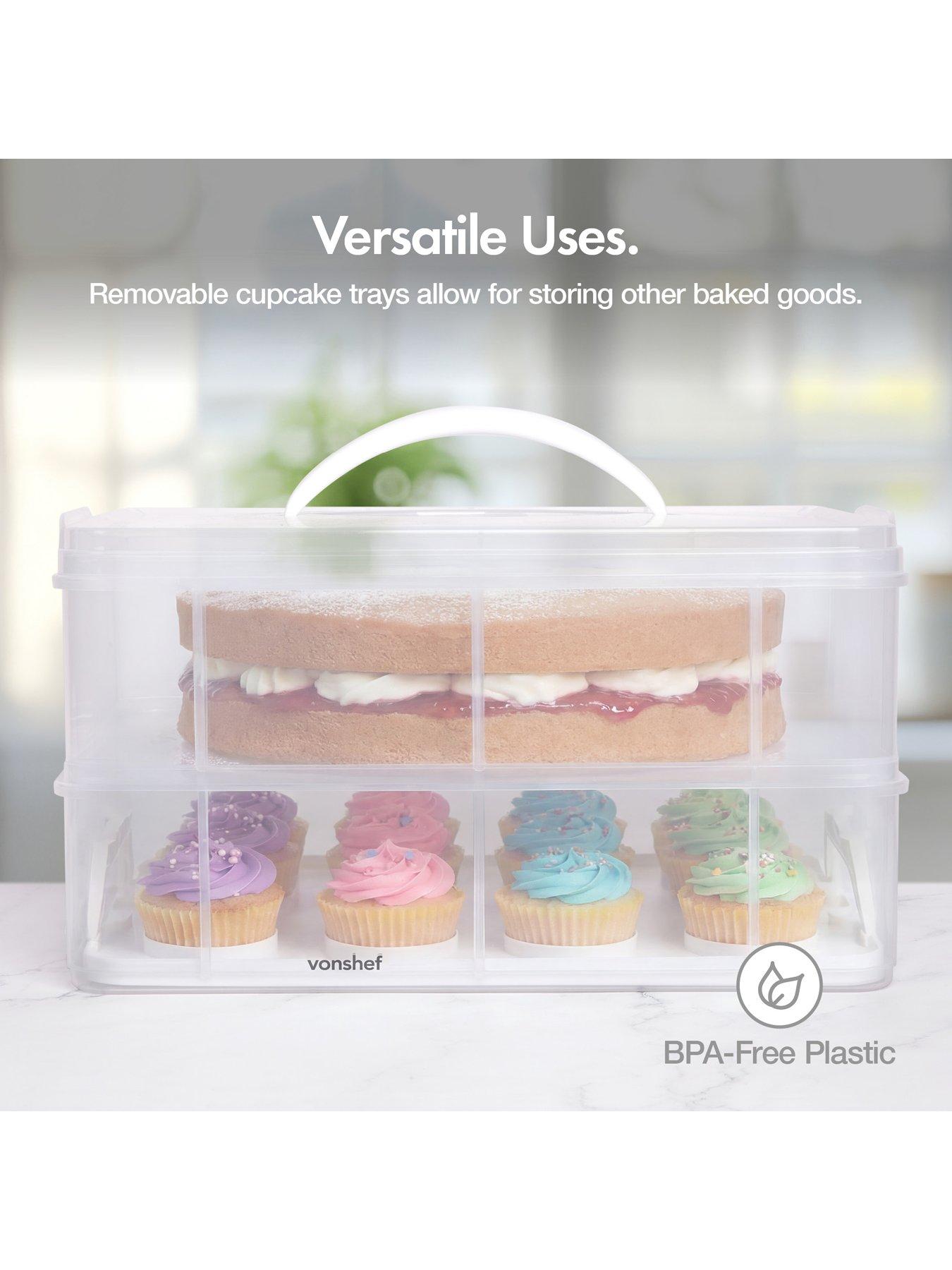  image of vonshef-24-cupcake-storage-carrier