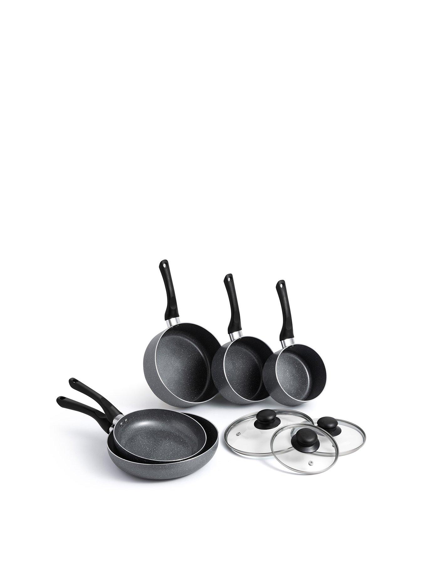 Image 2 of 7 of Vonshef Granite Effect Pans - 8 Piece Set