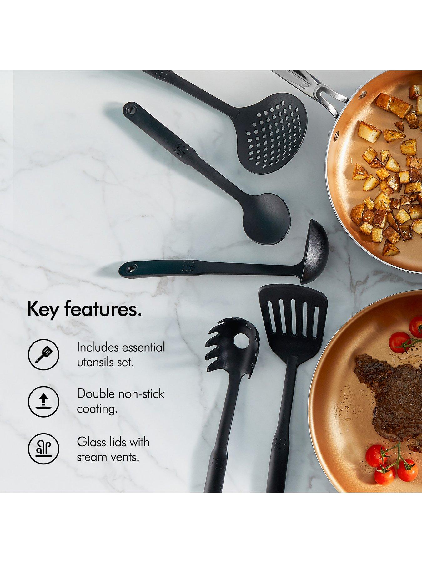 Image 3 of 7 of Vonshef Copper Cookware Set - 11 Piece