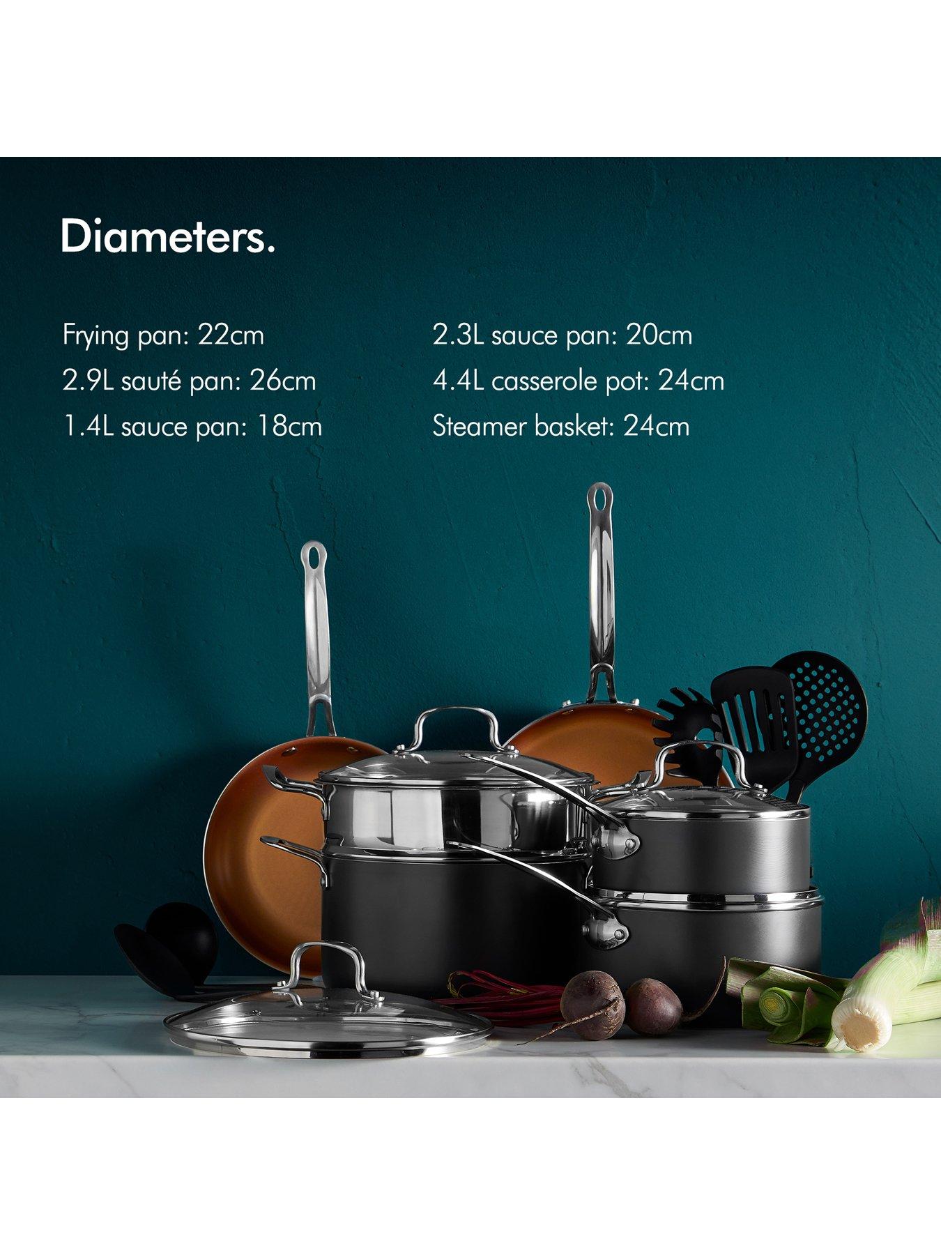 Image 5 of 7 of Vonshef Copper Cookware Set - 11 Piece