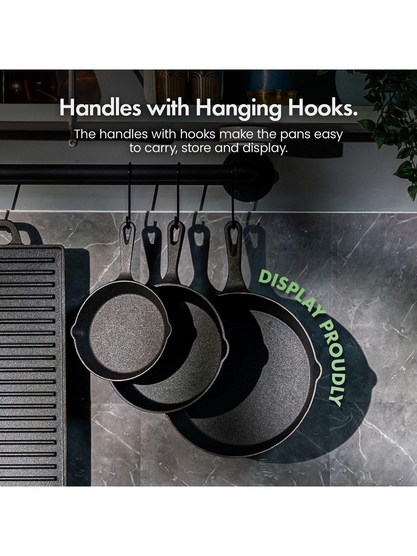 Image 4 of 8 of Vonshef Cast Iron Cookware Set - 3 Pans