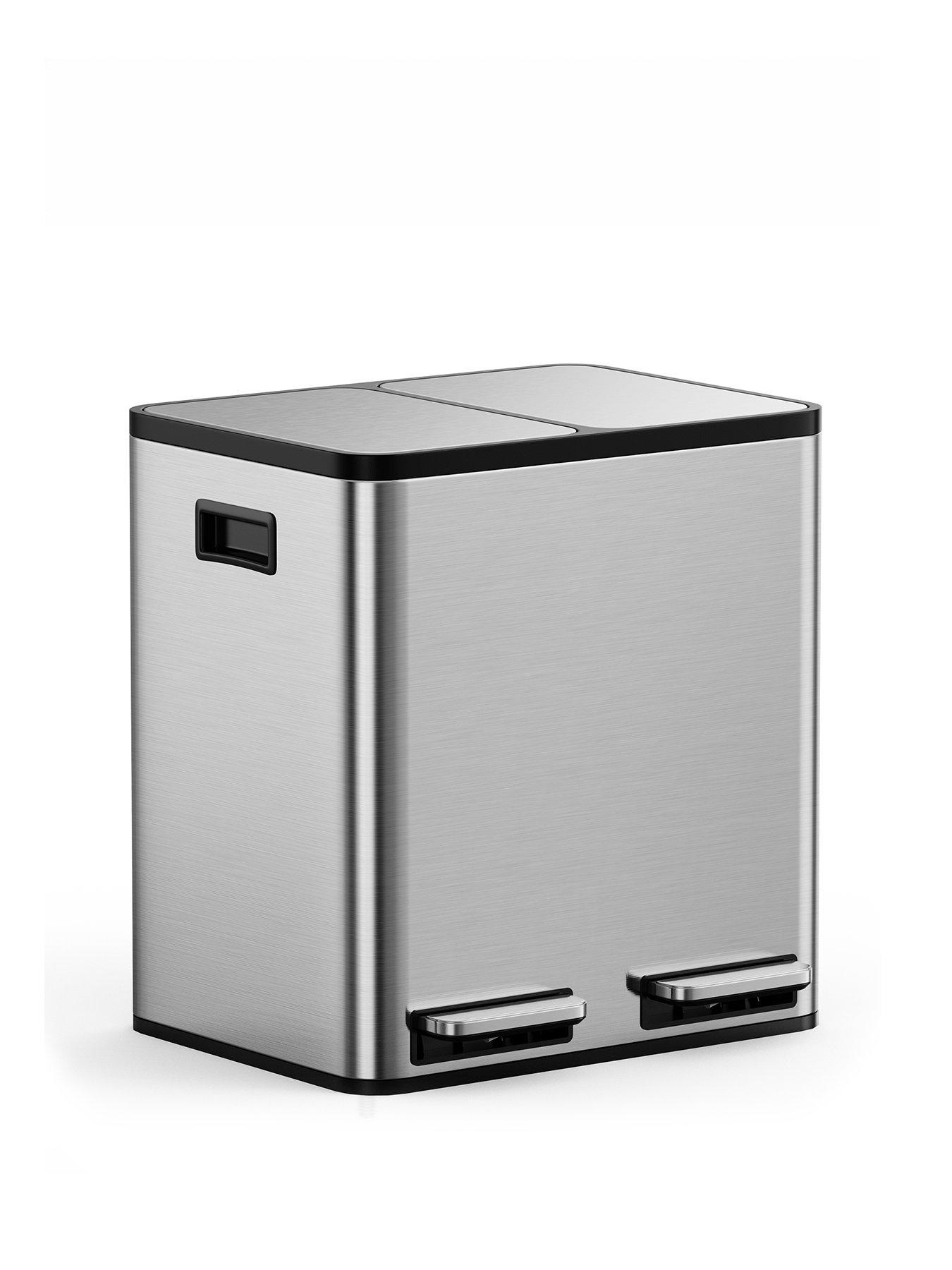 Image 2 of 8 of Vonhaus Stainless Steel Double Bin - 30l