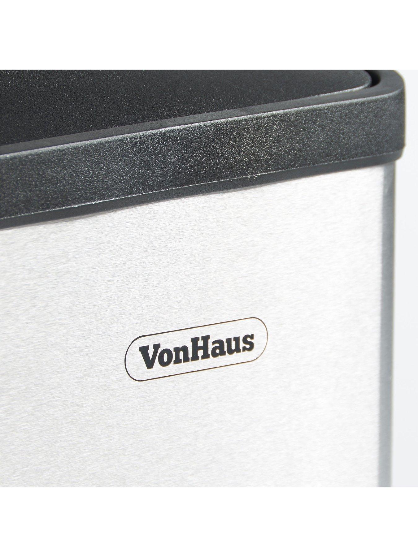 Image 3 of 5 of Vonhaus Double Compartment Pedal Recycling Bin - 60l