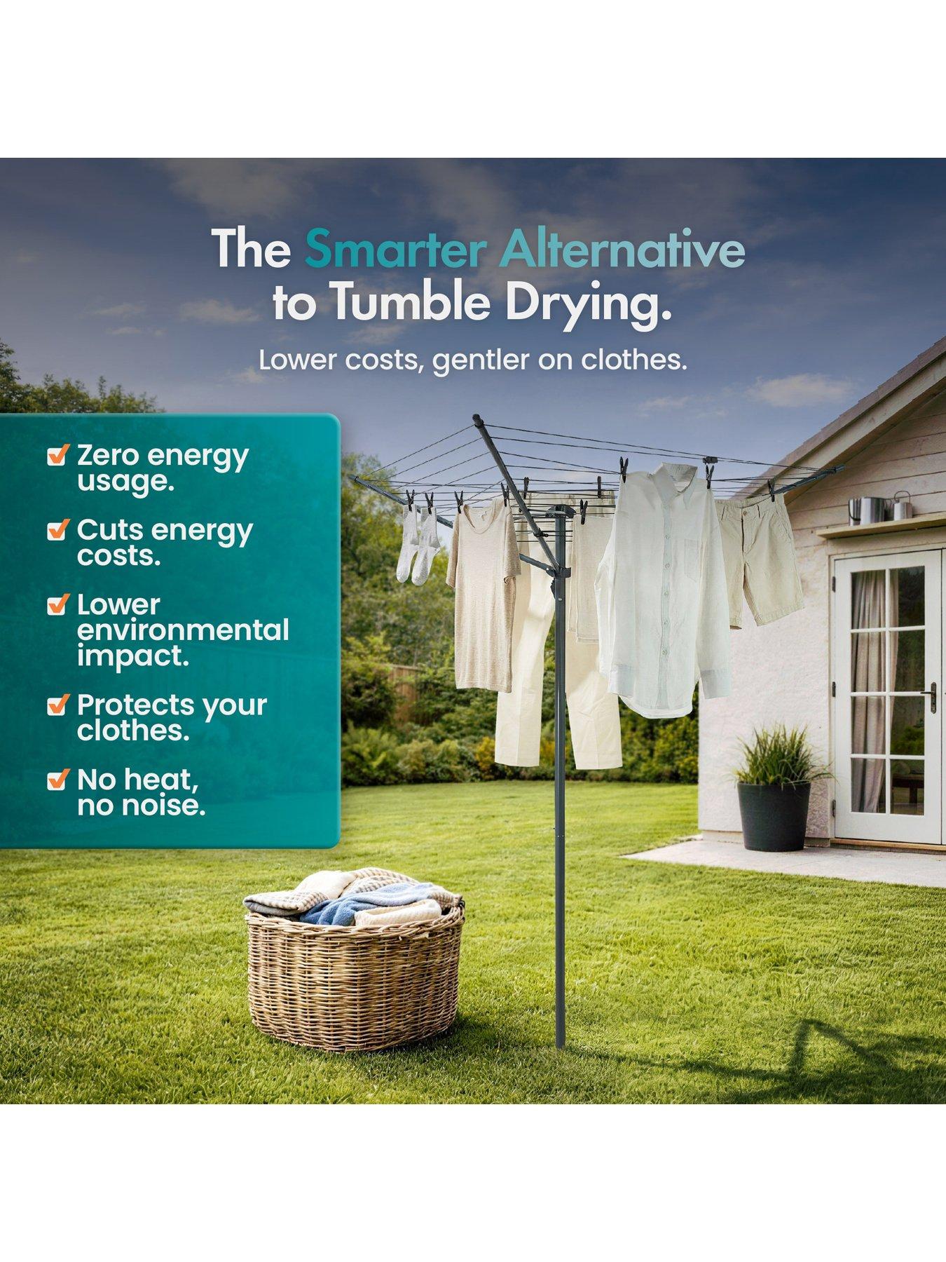 Image 4 of 7 of Vonhaus 30m Rotary Washing Line Set