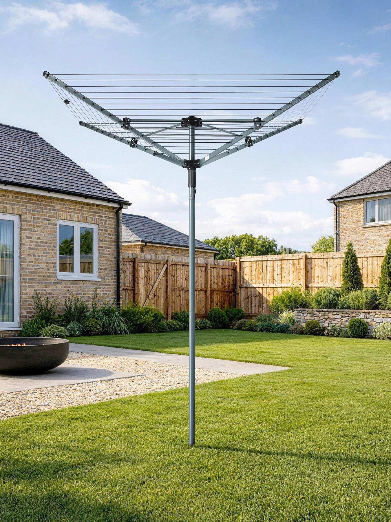 Image 1 of 7 of Vonhaus 45m Rotary Washing Line Set