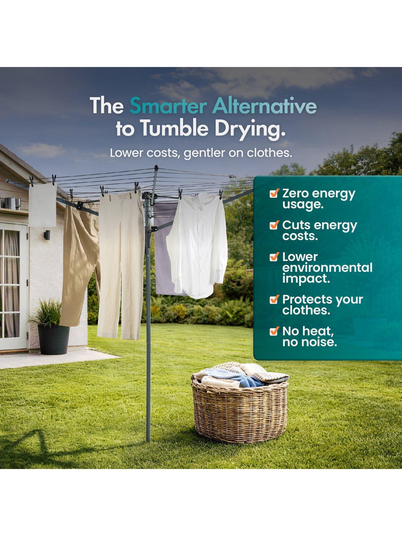 Image 3 of 7 of Vonhaus 45m Rotary Washing Line Set