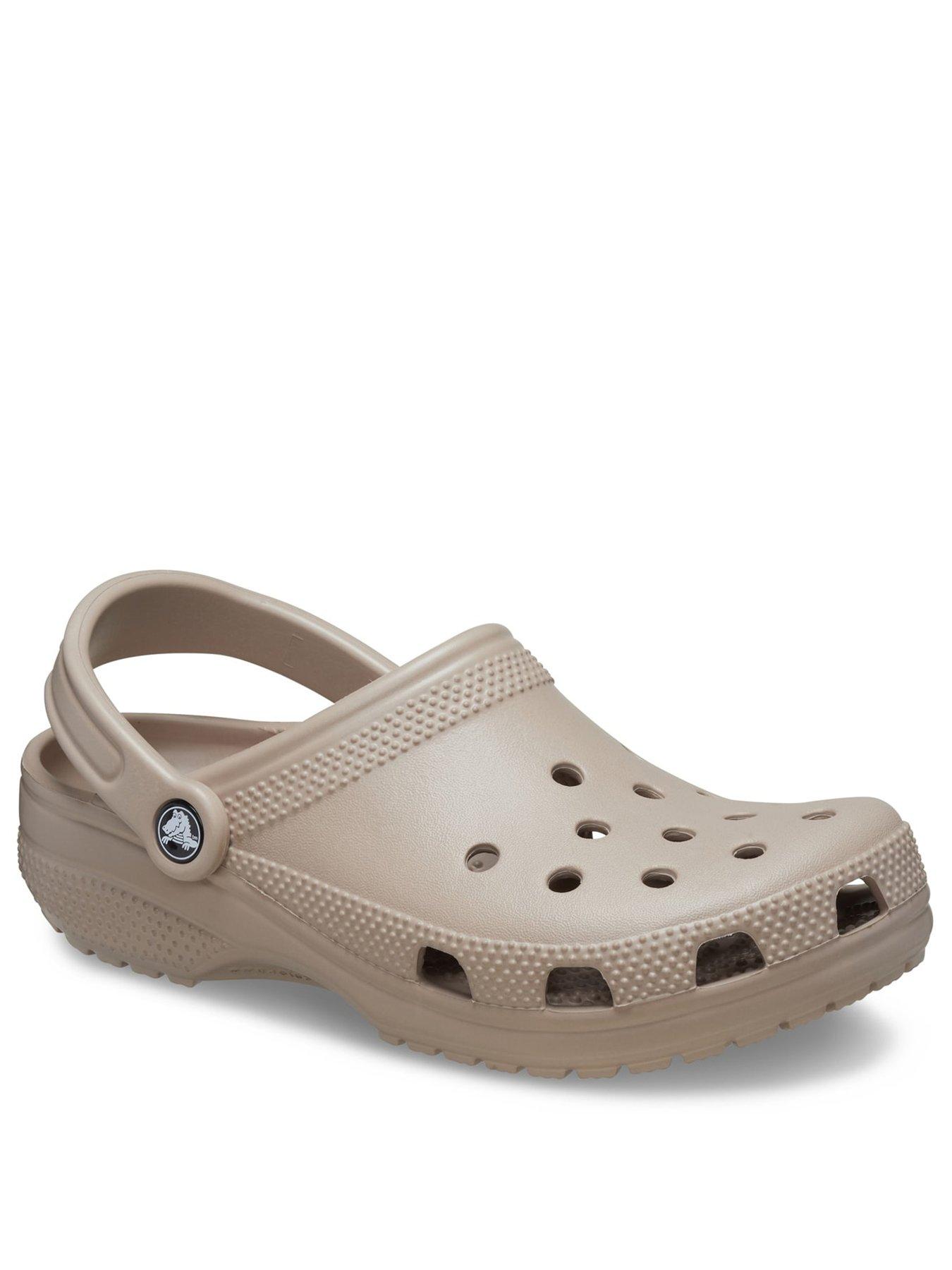 stillFront image of crocs-crocs-classic-clog-sandal-light-brown