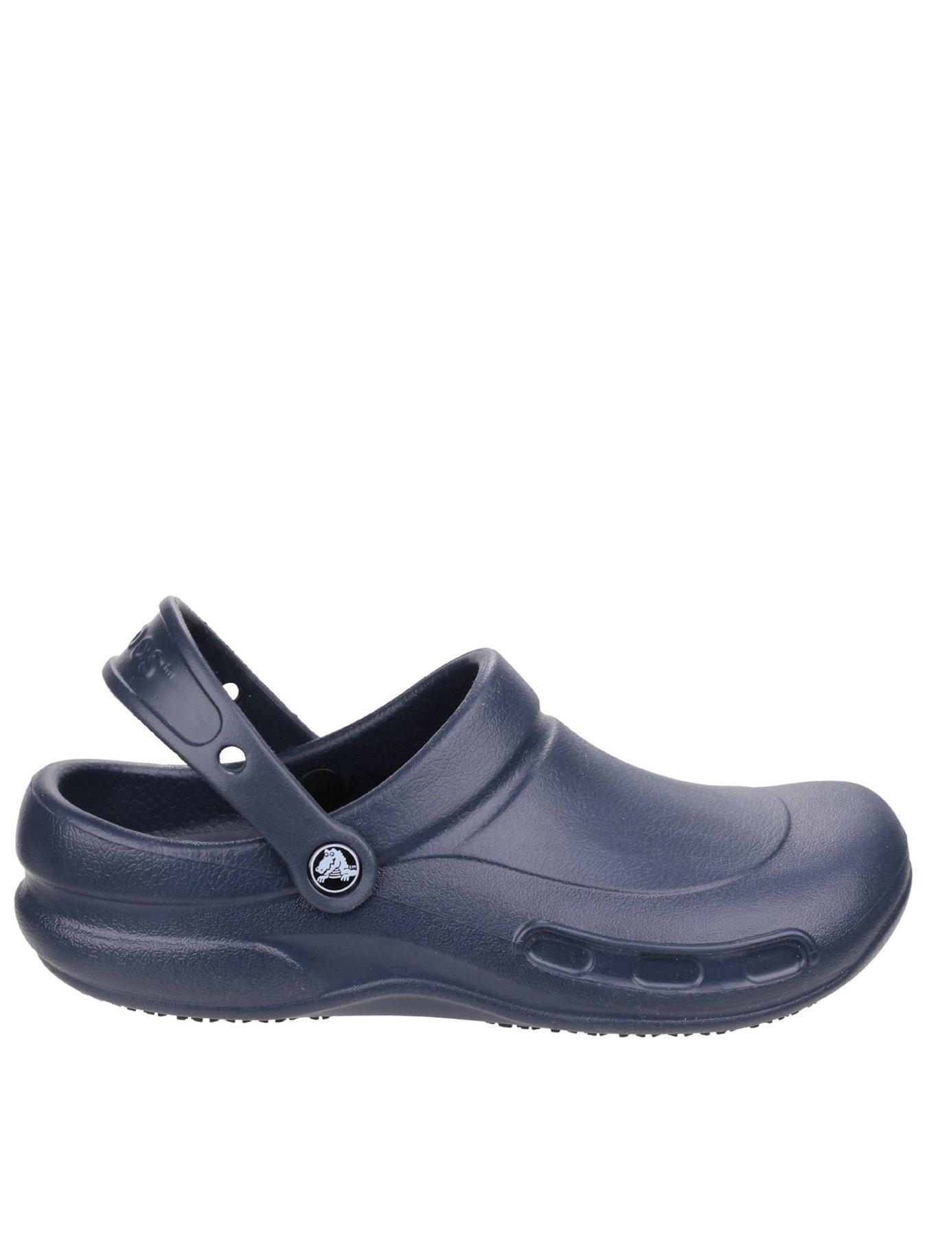 front image of crocs-crocs-bistro-work-clog-sandal-navy