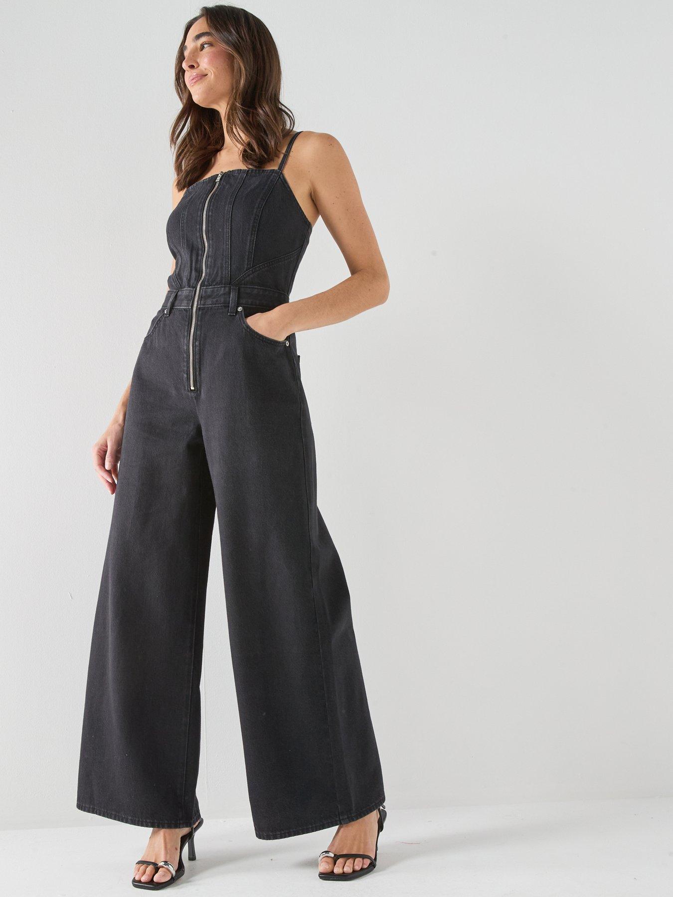 Levi's Seamed Jumpsuit - Grey