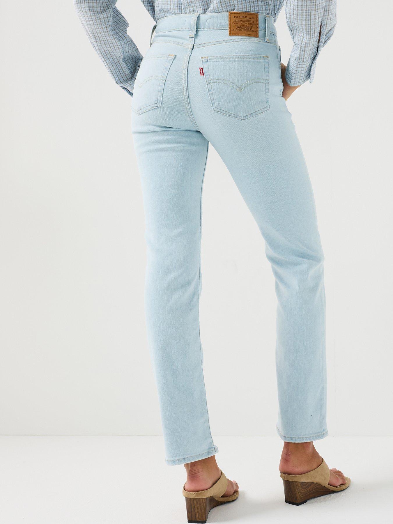 Image 2 of 6 of Levi's 722 High Rise Slim Fit Jeans - True Blue Light