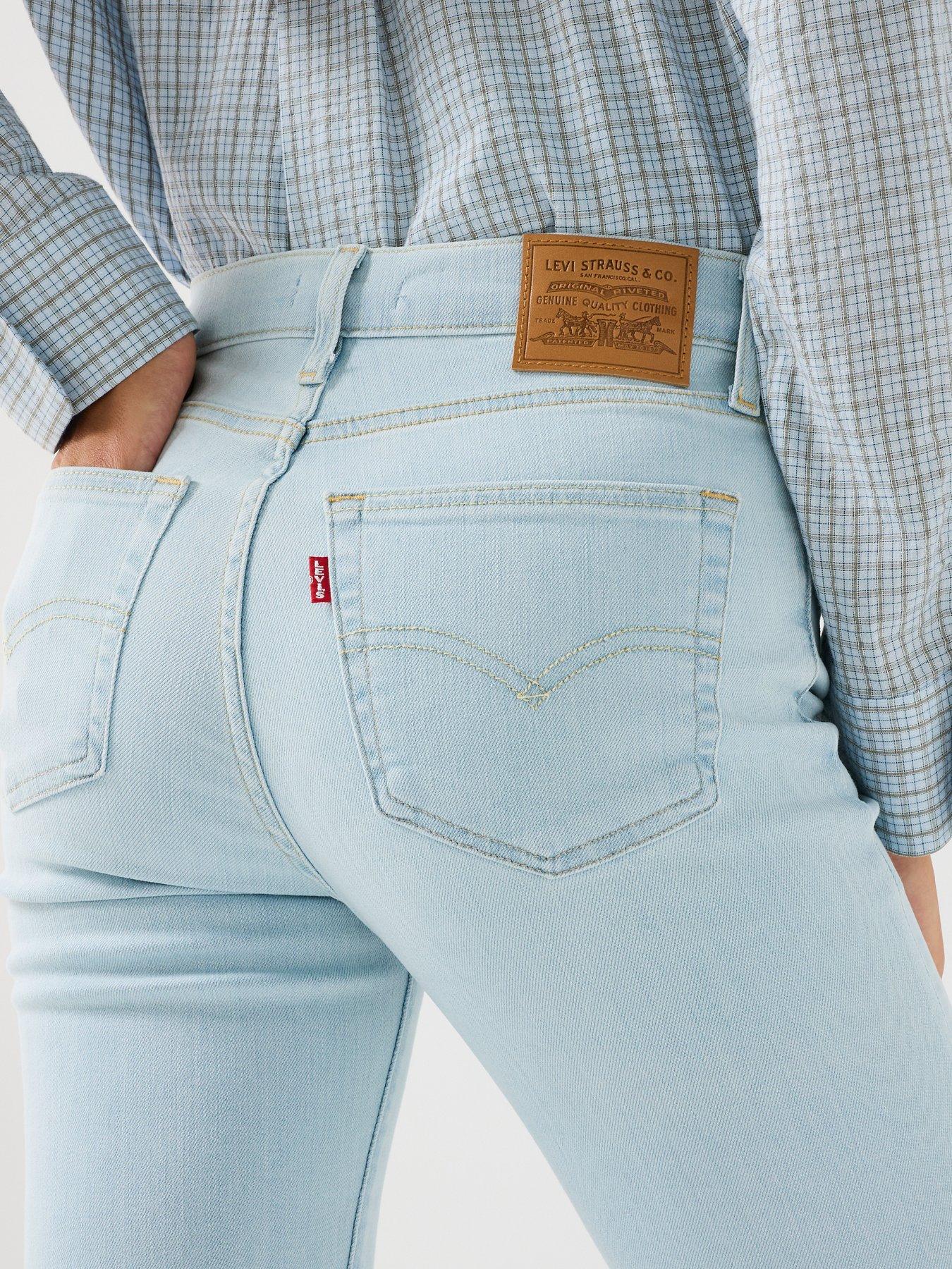 Image 6 of 6 of Levi's 722 High Rise Slim Fit Jeans - True Blue Light