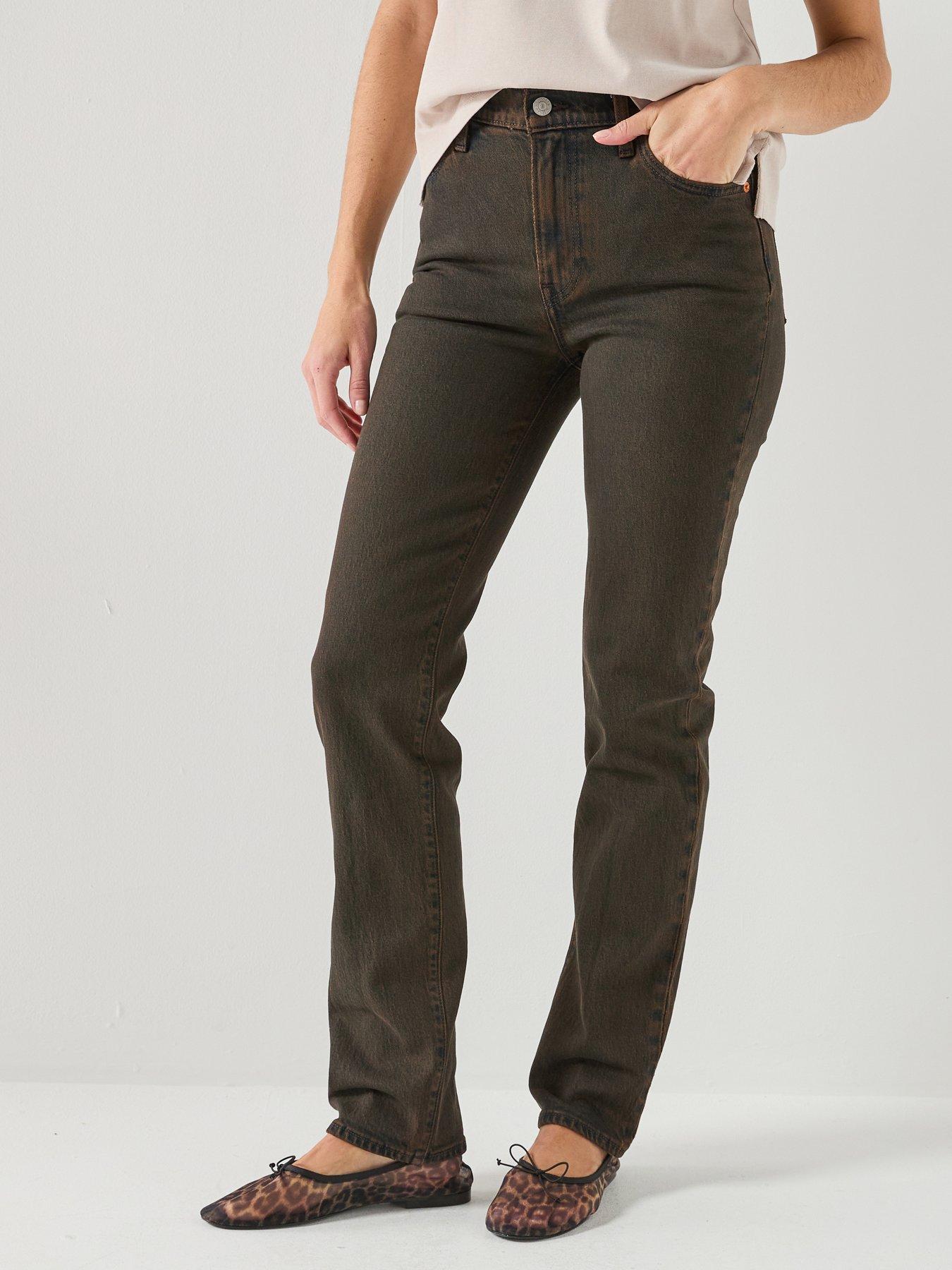 Levi's Ribcage Slim Jeans - Brown