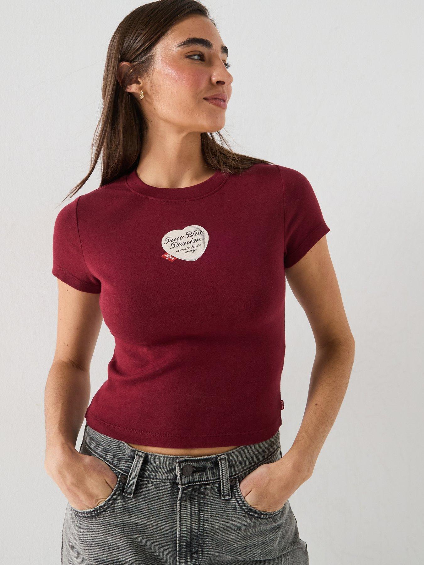 Levi's Graphic Essential Baby Tee - Warm Cabernet Red