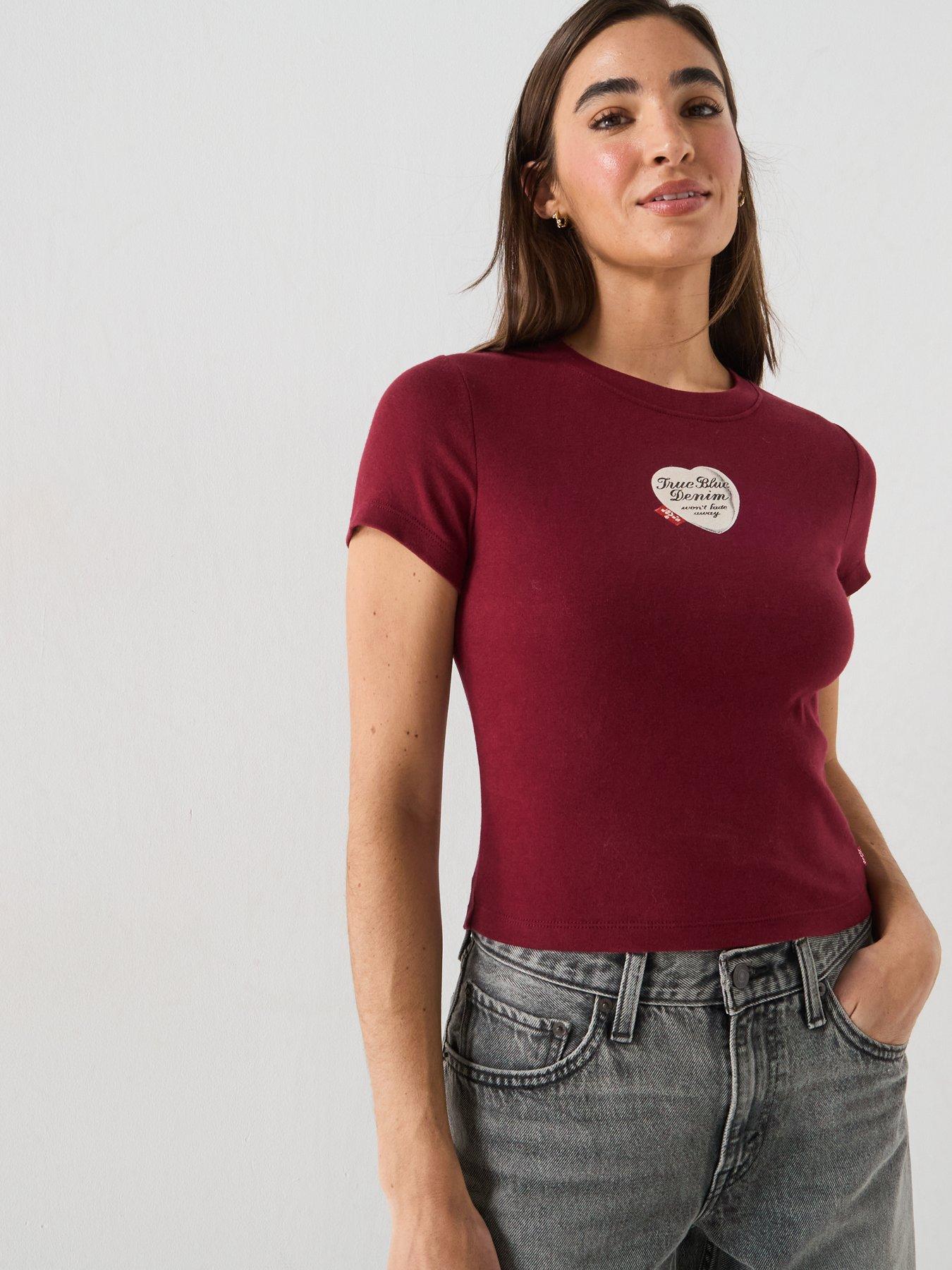 Image 5 of 6 of Levi's Locket Logo Essential Baby T-Shirt - Cabernet - Dark Red