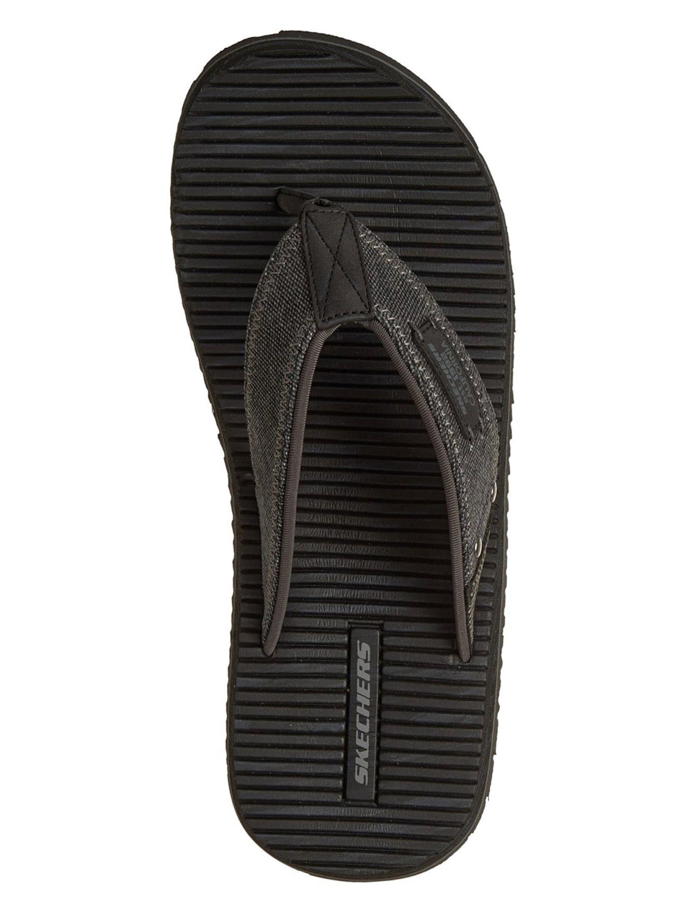  image of skechers-quill-flip-flop-black