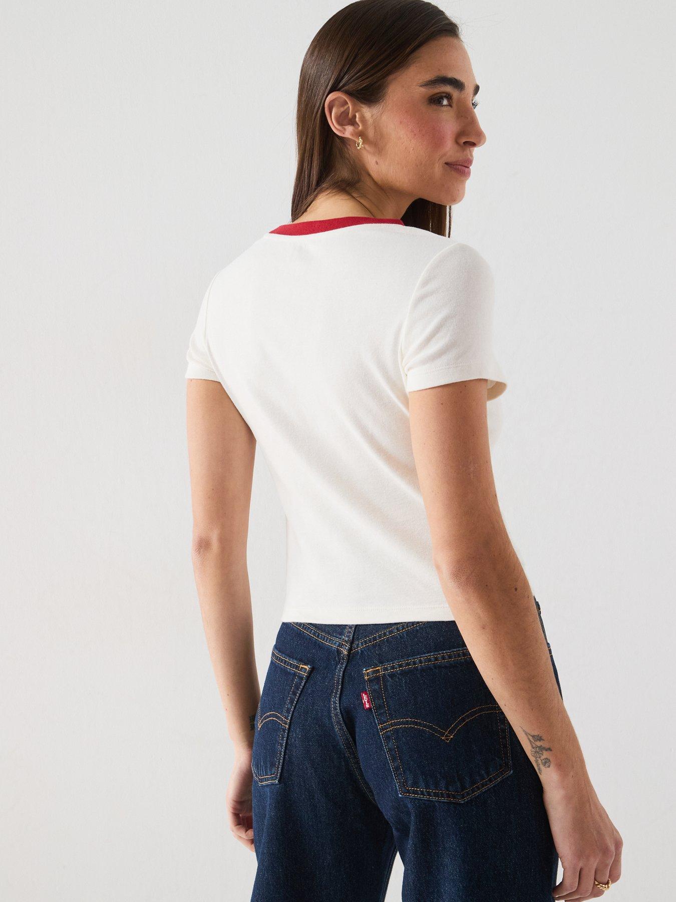 Image 2 of 6 of Levi's Essential Baby Tee - White