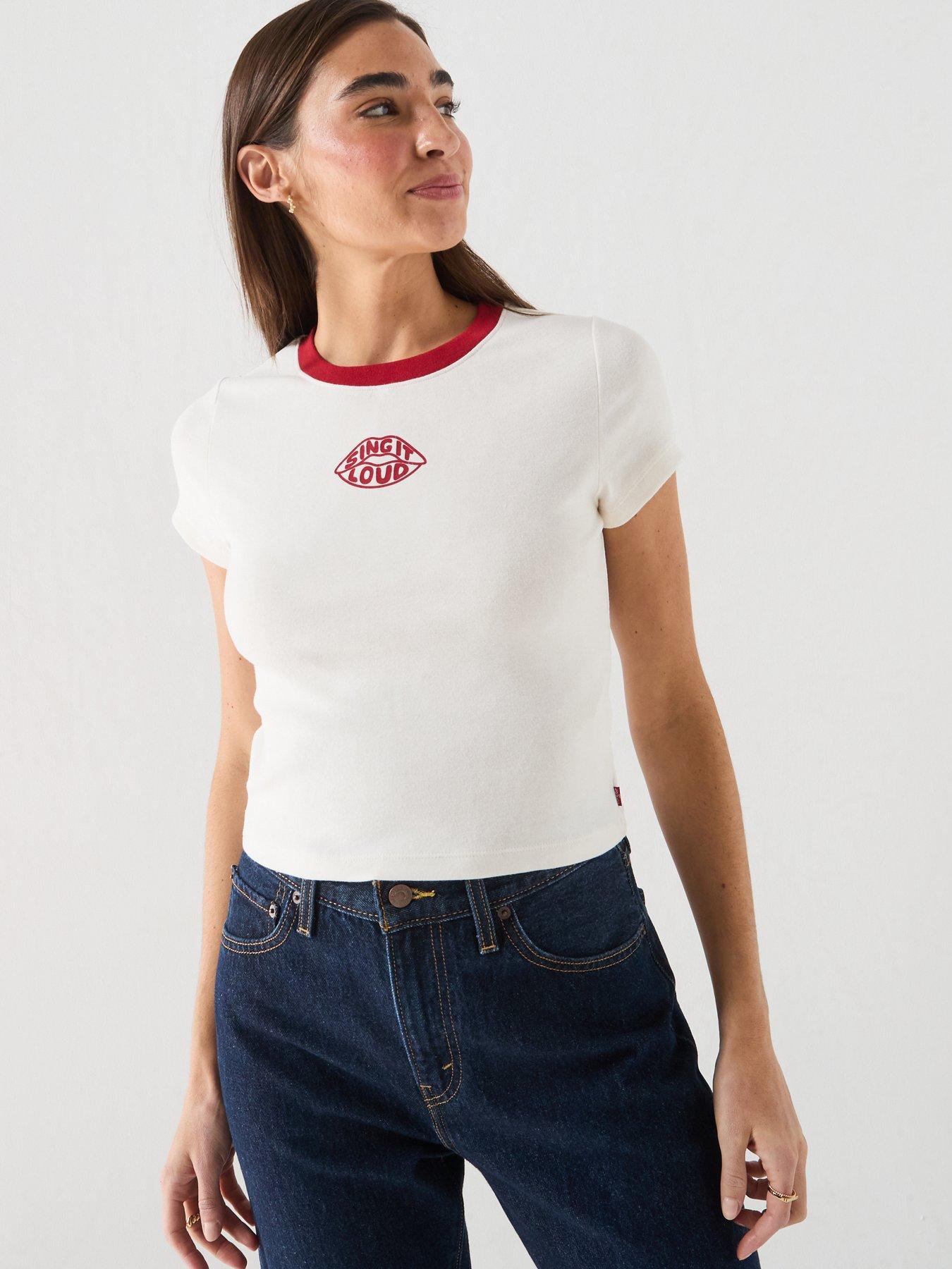 Image 6 of 6 of Levi's Essential Baby Tee - White