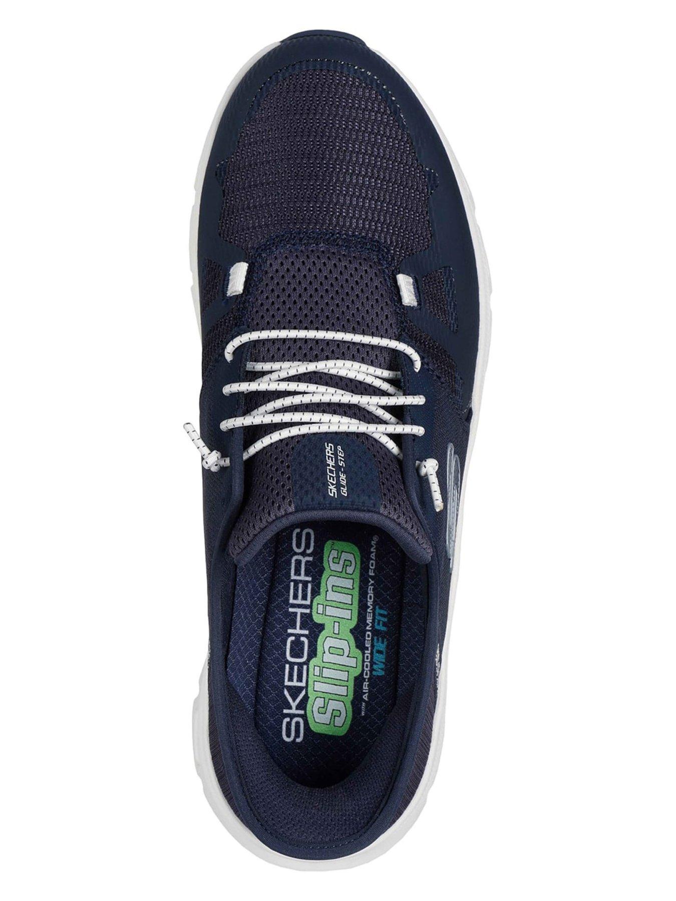 image of skechers-glide-step-pro-slip-in-trainers-navy