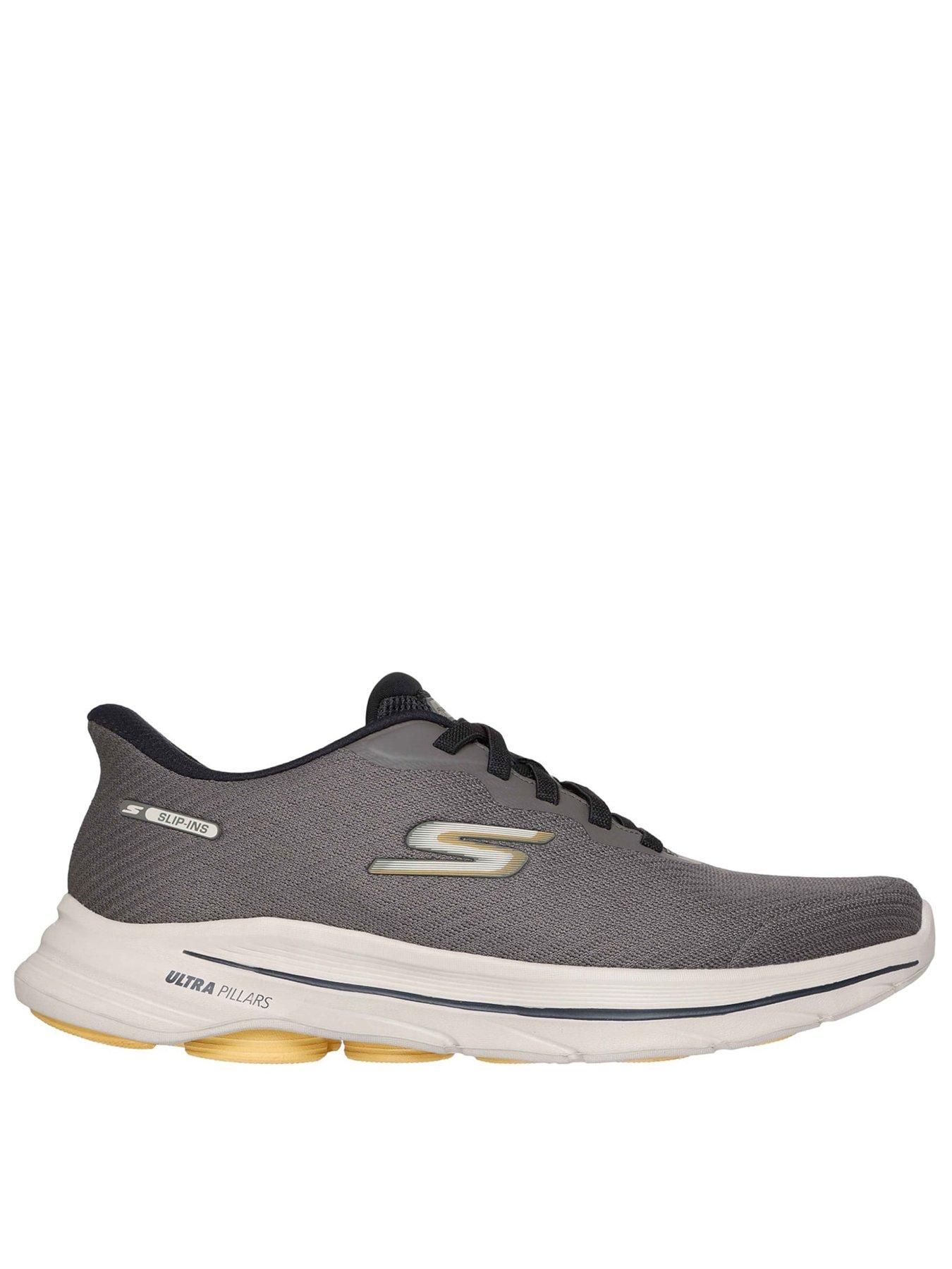 Image 1 of 5 of Skechers Go Walk 8 Pate Slip-In Trainers &ndash; Grey