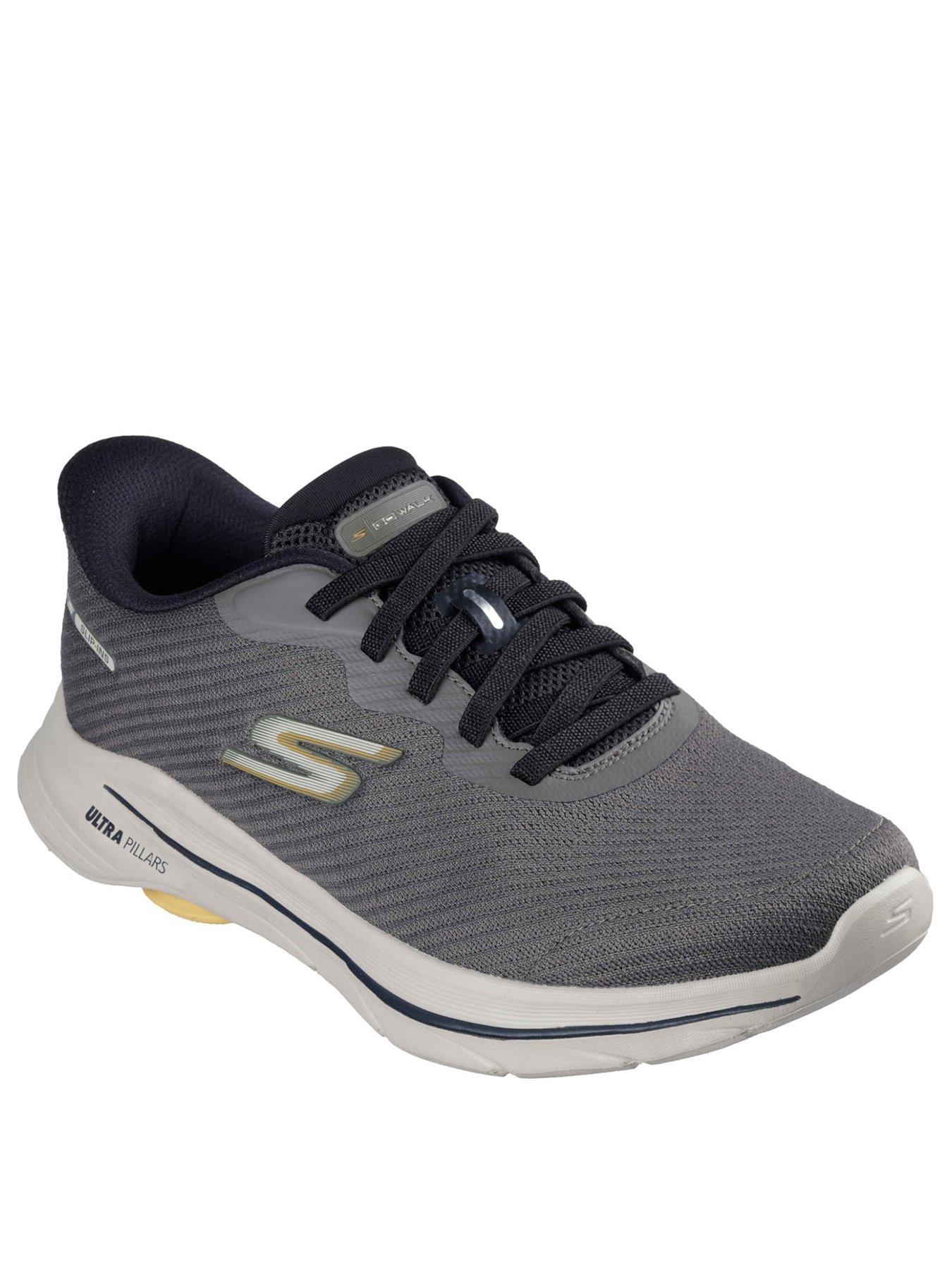 Image 2 of 5 of Skechers Go Walk 8 Pate Slip-In Trainers &ndash; Grey