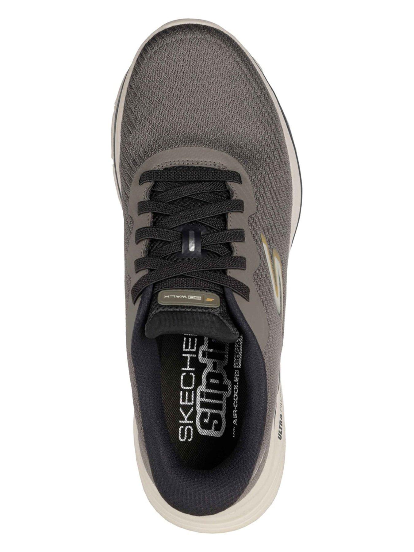 Image 4 of 5 of Skechers Go Walk 8 Pate Slip-In Trainers &ndash; Grey