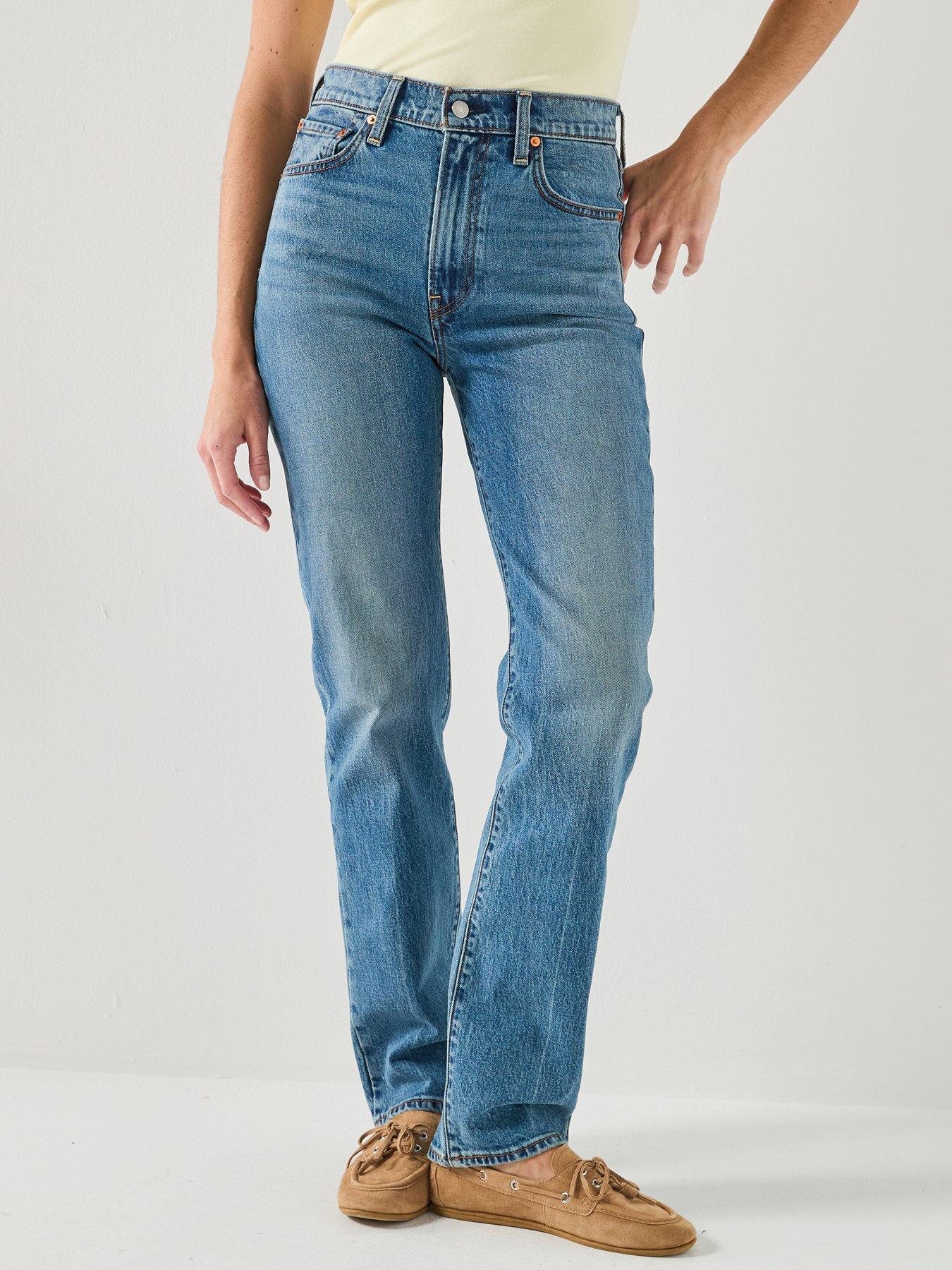 Image 1 of 6 of Levi's Ribcage Slim Fit Jeans - Sweet Noon