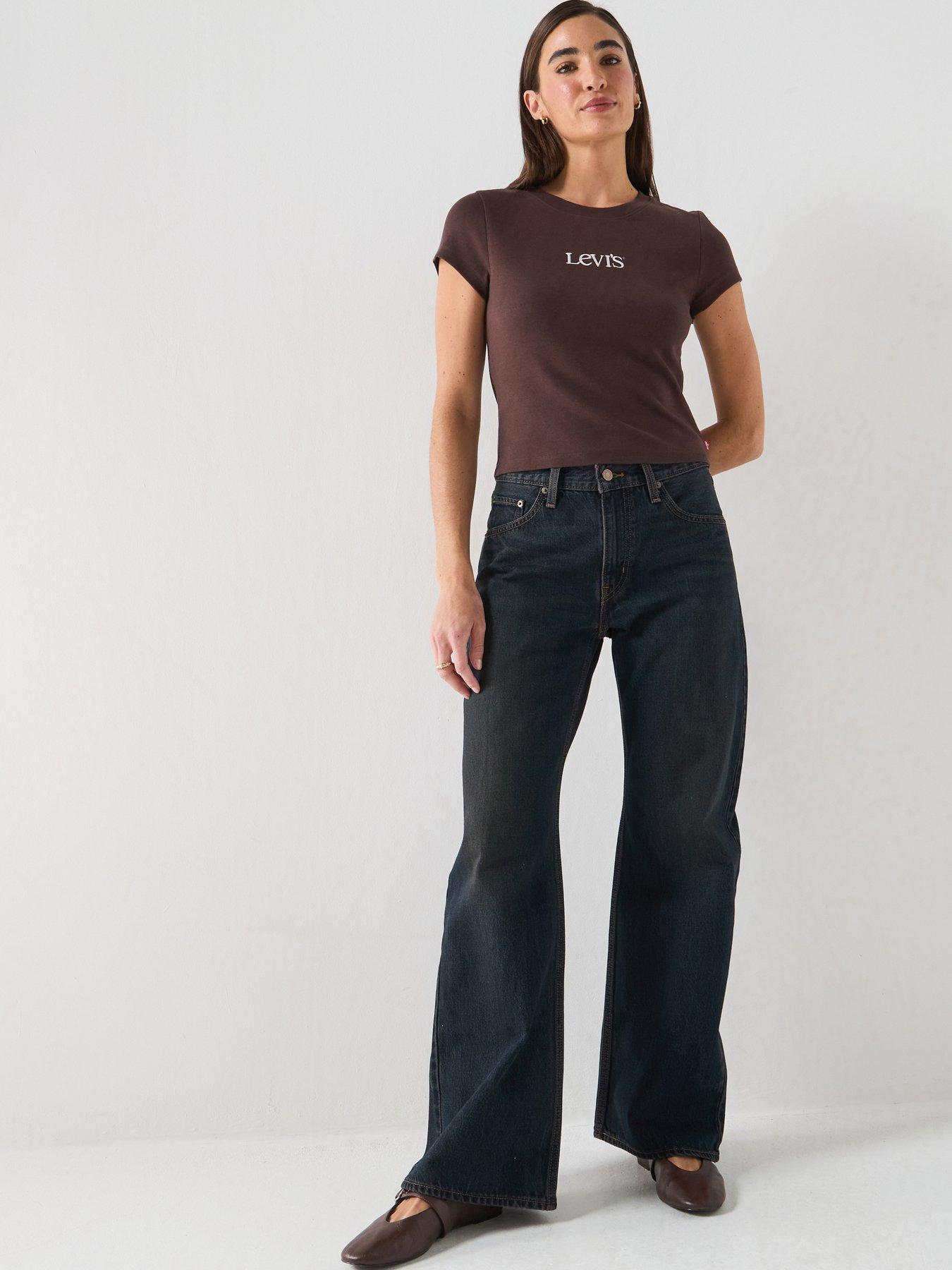 Image 1 of 6 of Levi's Middy Loose Bootcut Jeans - Double Brewed Psk
