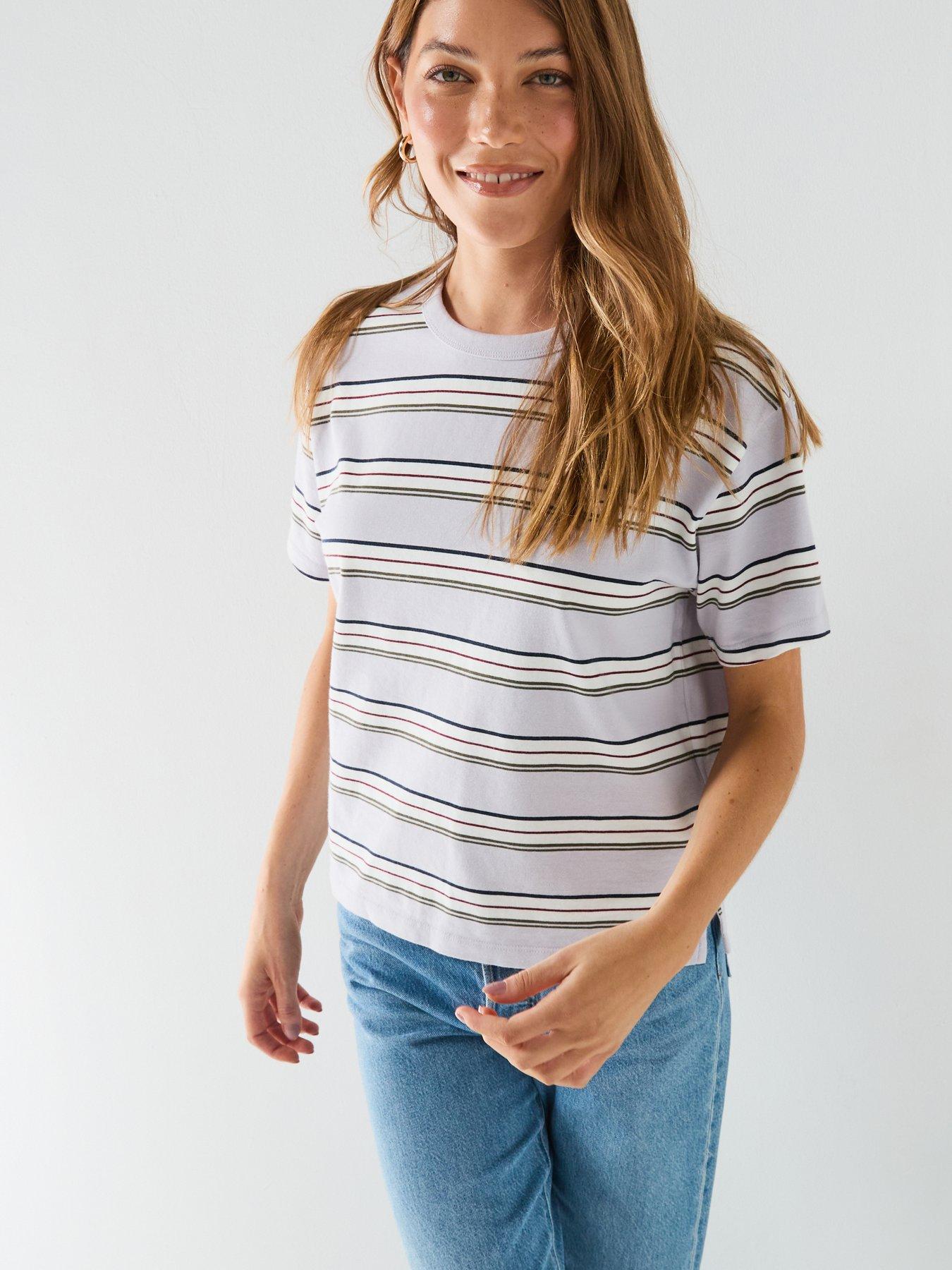 Levi's Vintage Short Sleeve Tee - Stripe Lavender Blue