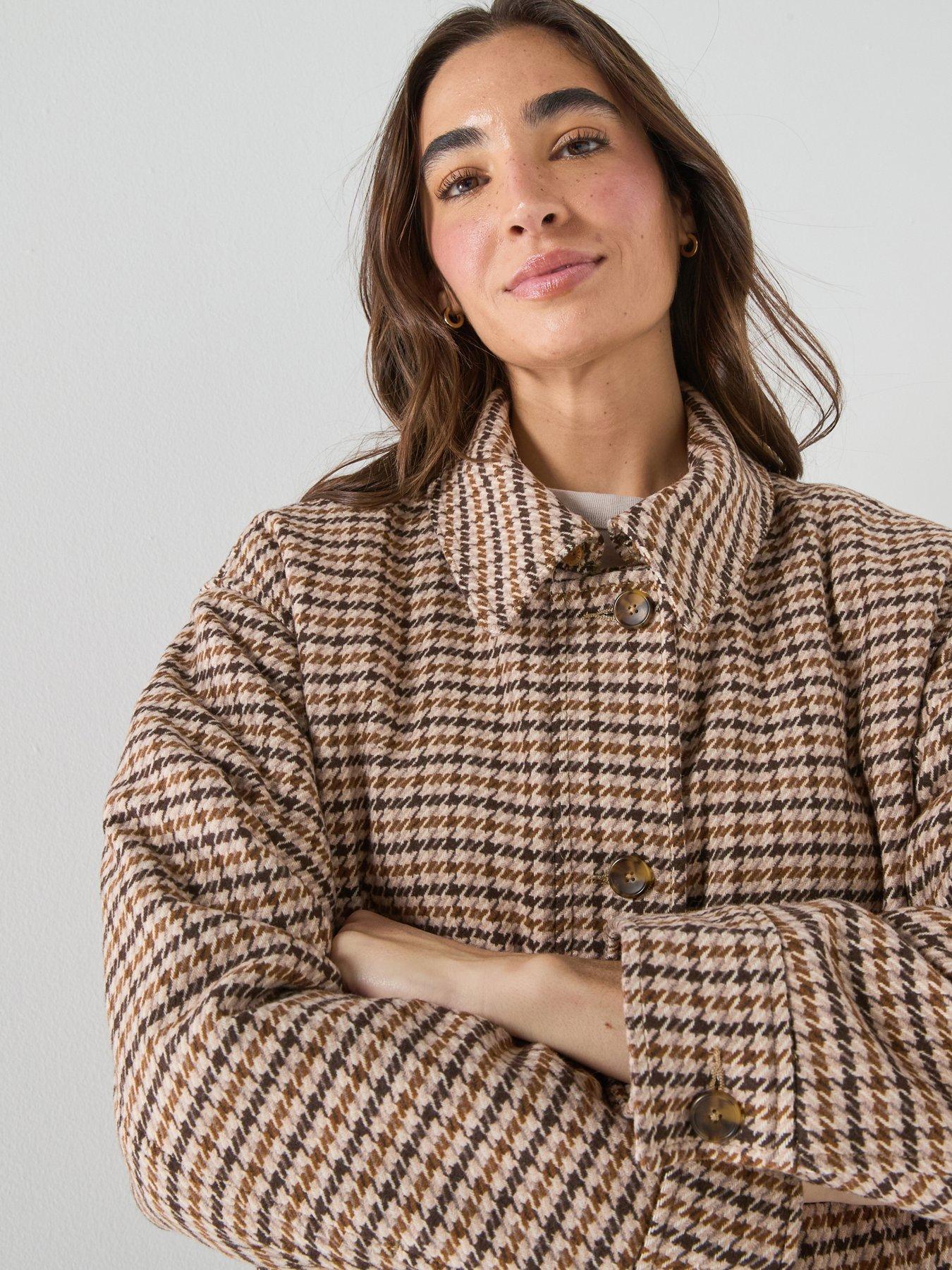 Image 5 of 6 of Levi's Billie Warm Checked Jacket - Brown