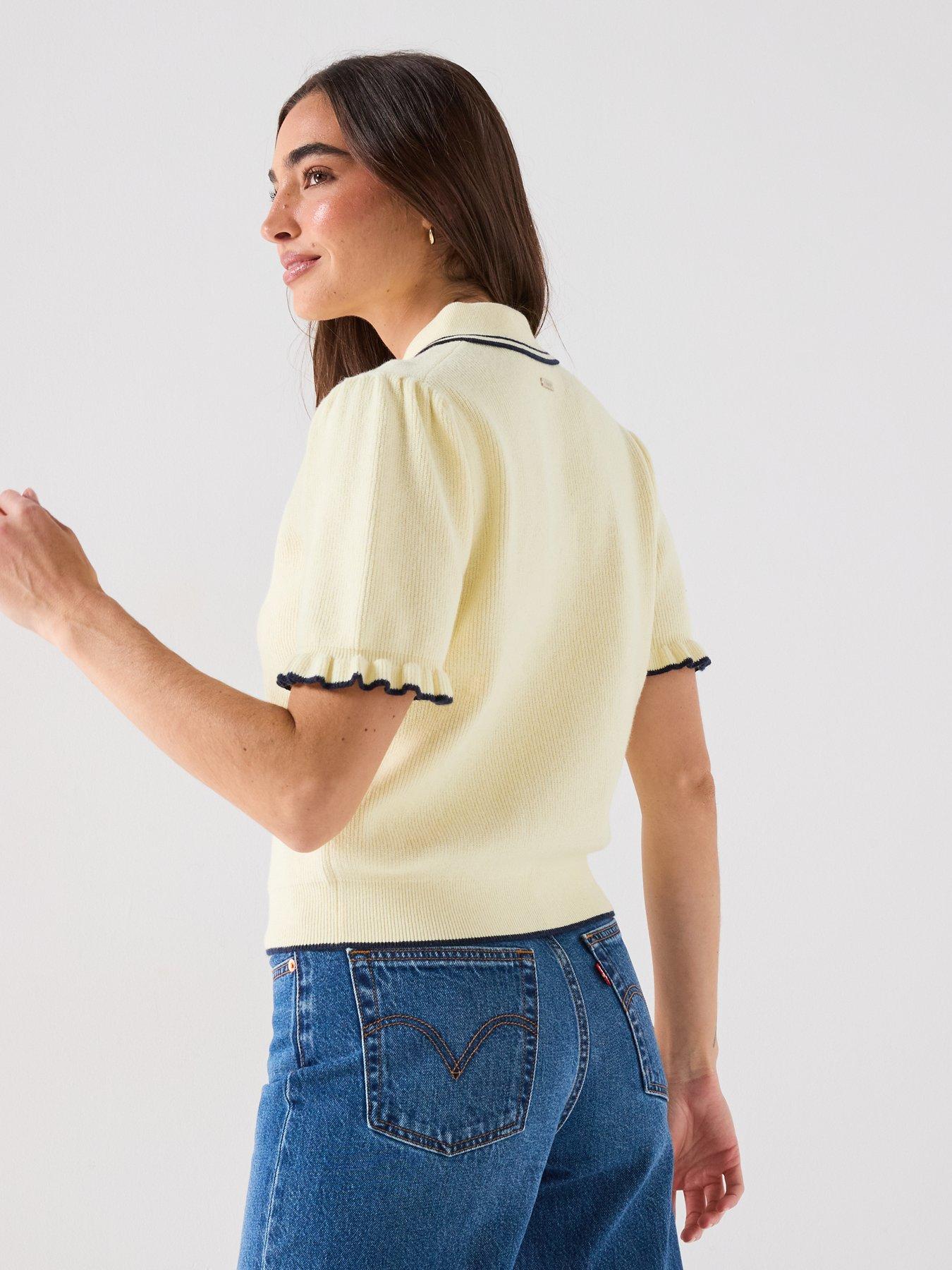 Image 2 of 6 of Levi's Super Soft Summer Short Sleeve Polo Shirt - Yellow