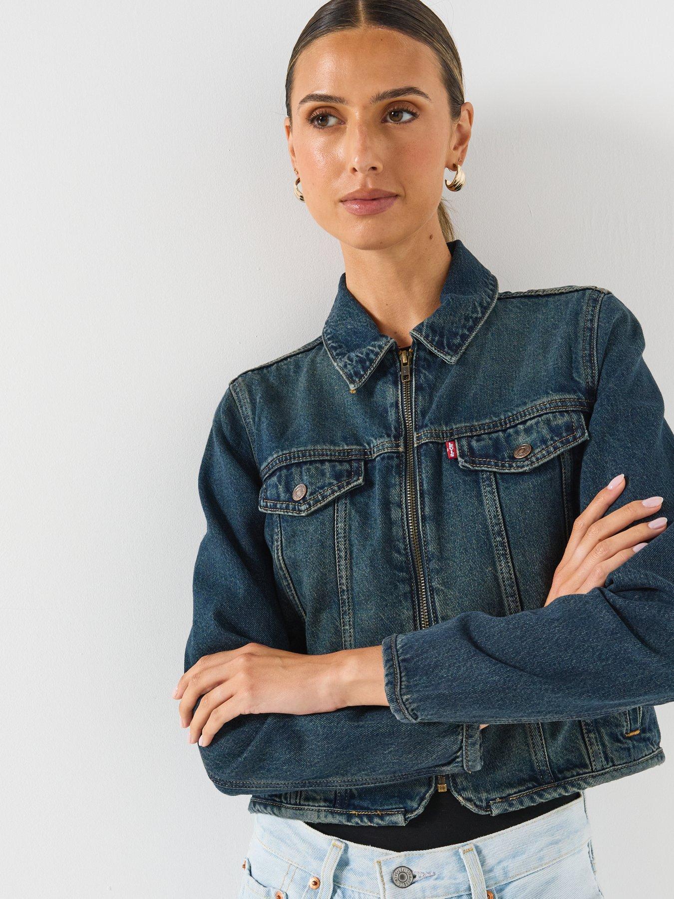 Image 5 of 6 of Levi's Zip Original Trucker Denim Jacket - Blue