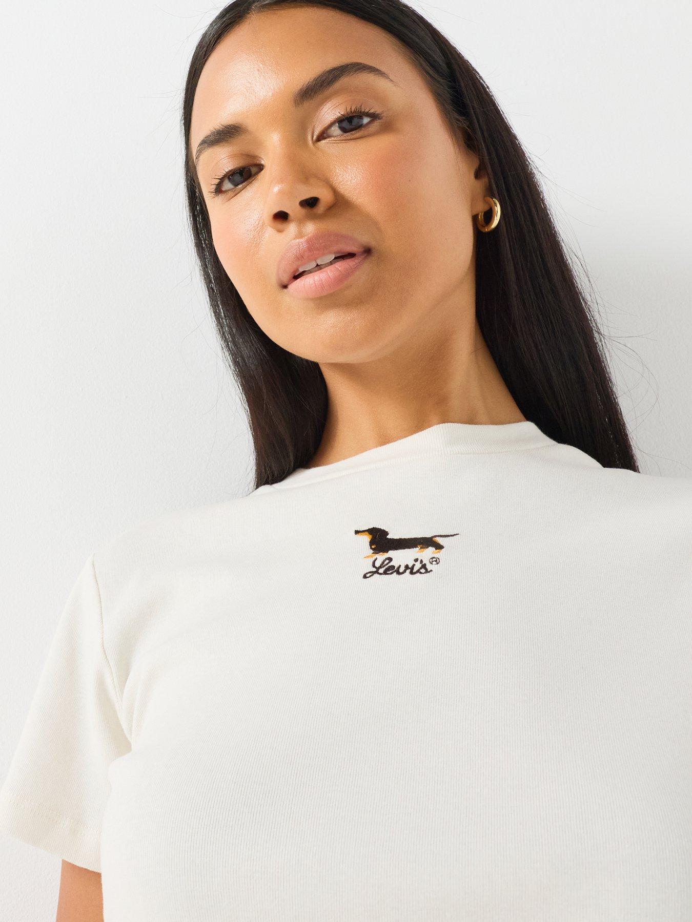 Image 4 of 6 of Levi's Essential Sporty T-Shirt White