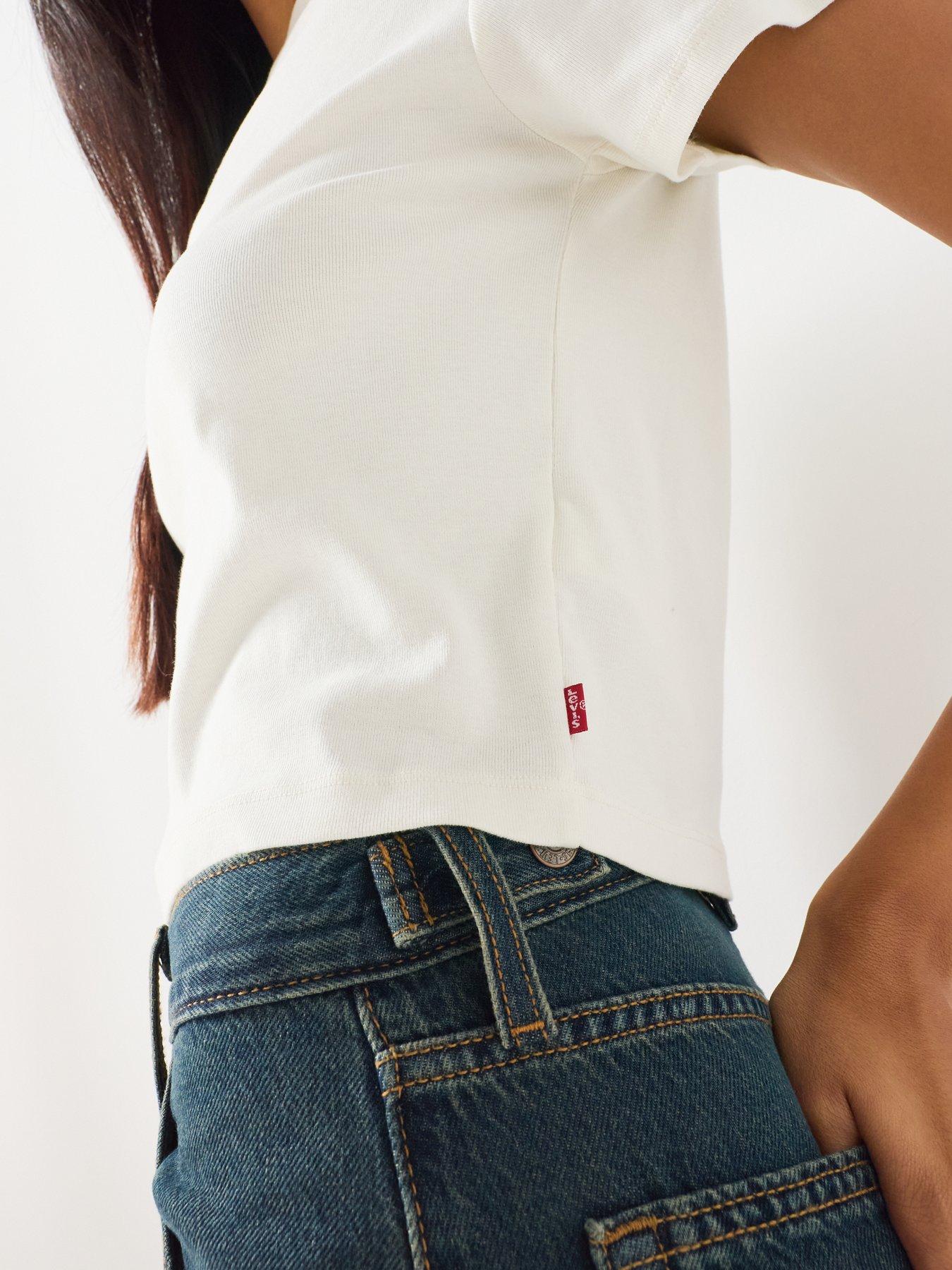 Image 6 of 6 of Levi's Essential Sporty T-Shirt White