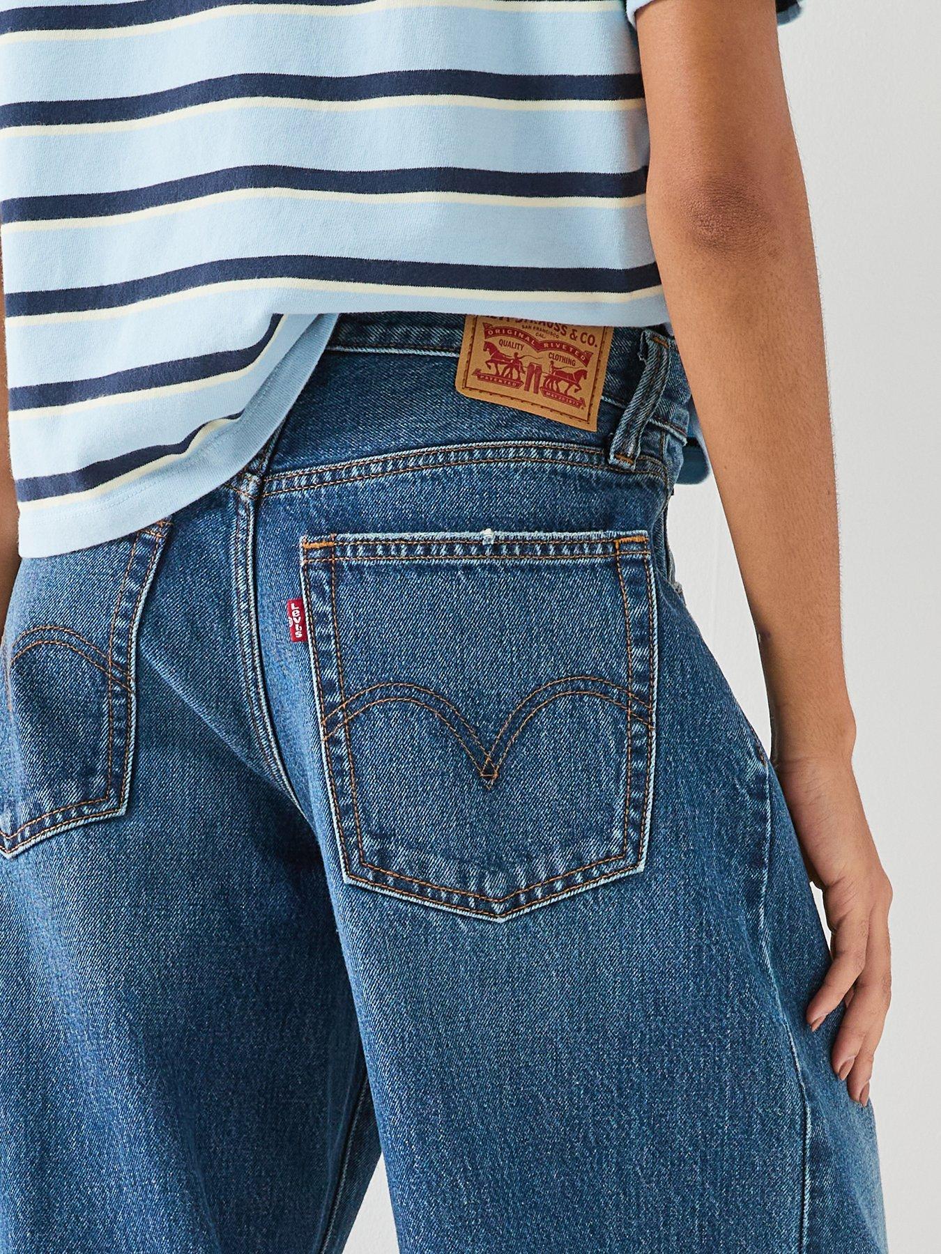 Image 4 of 6 of Levi's Middy Balloon Fit Jeans - Fixed Down