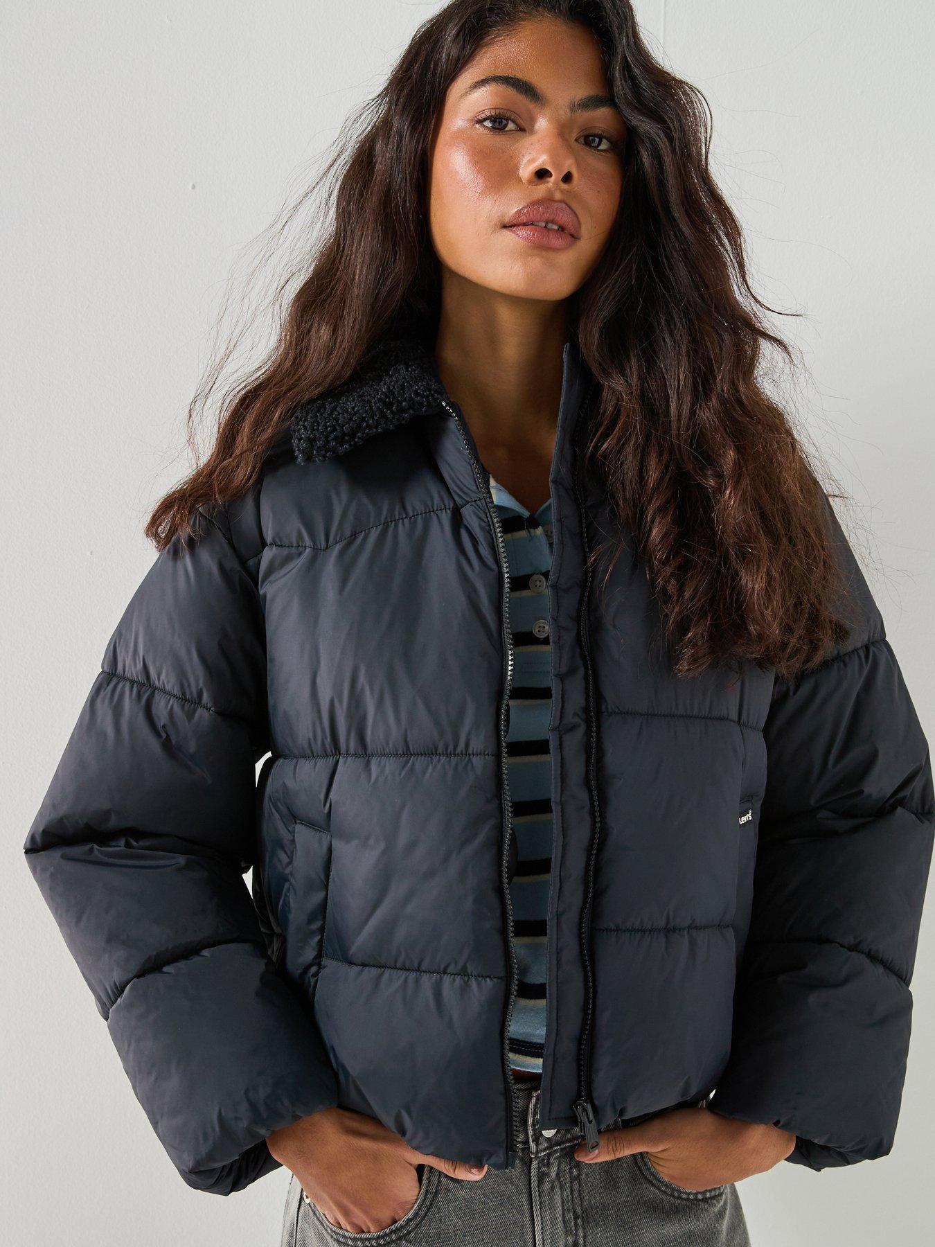 Levi's Palmer Puffer Sherpa Jacket - Anthracite Night