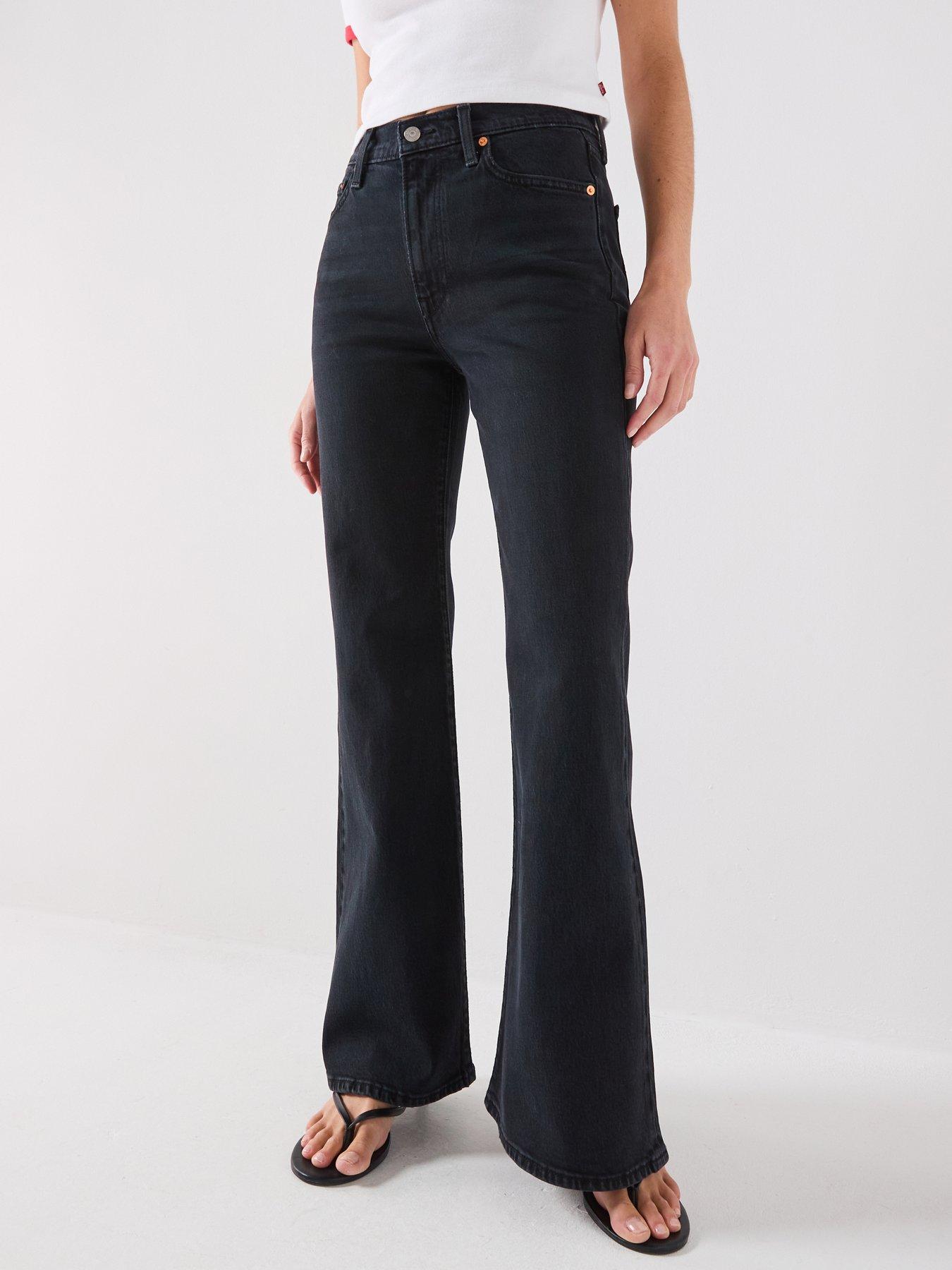 Levi's Women's Ribcage Rise Flared Stretch Jeans - Medium Indigo