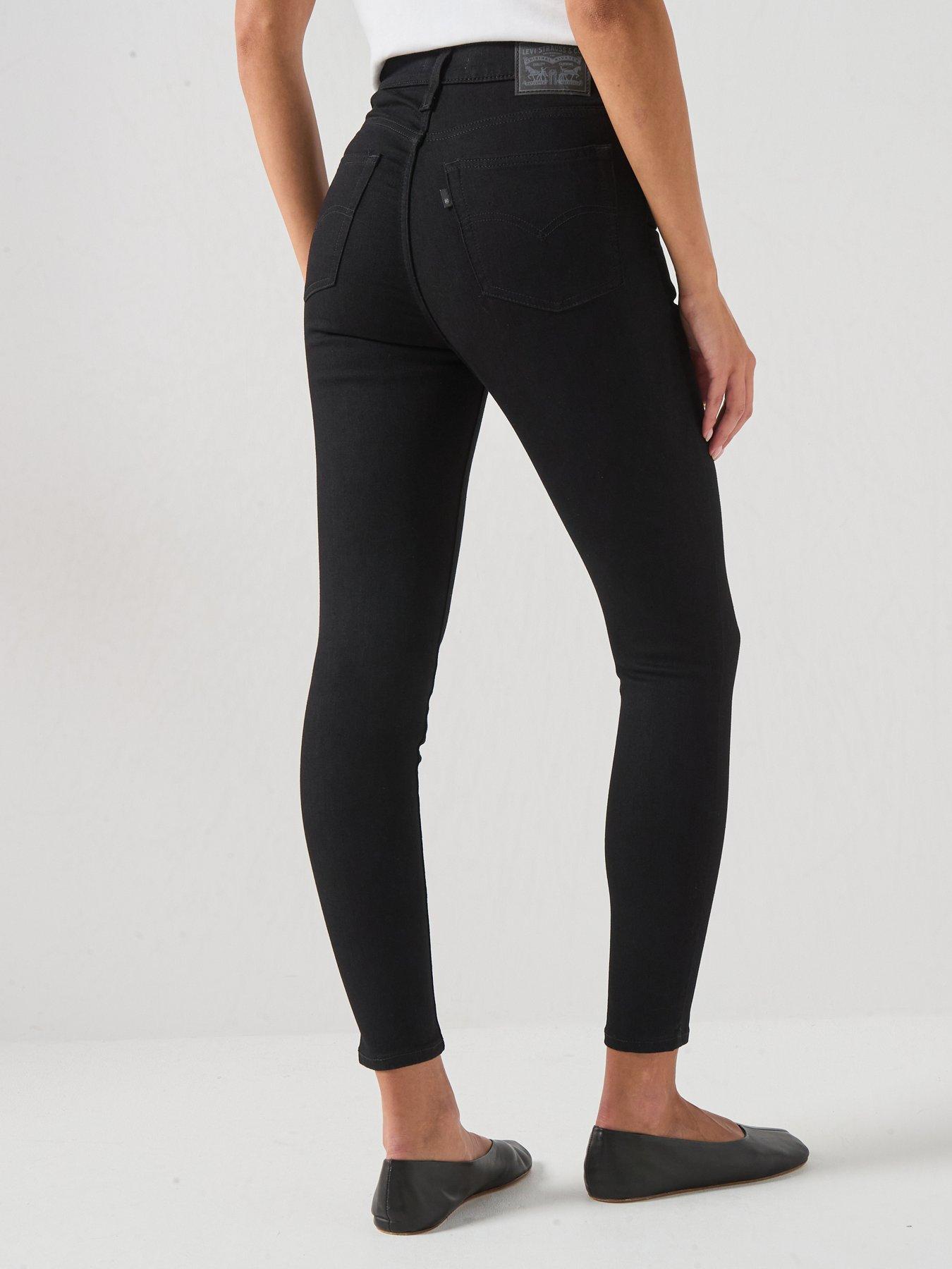 Image 2 of 6 of Levi's 720 High Rise Super Skinny Jeans - Black Squared