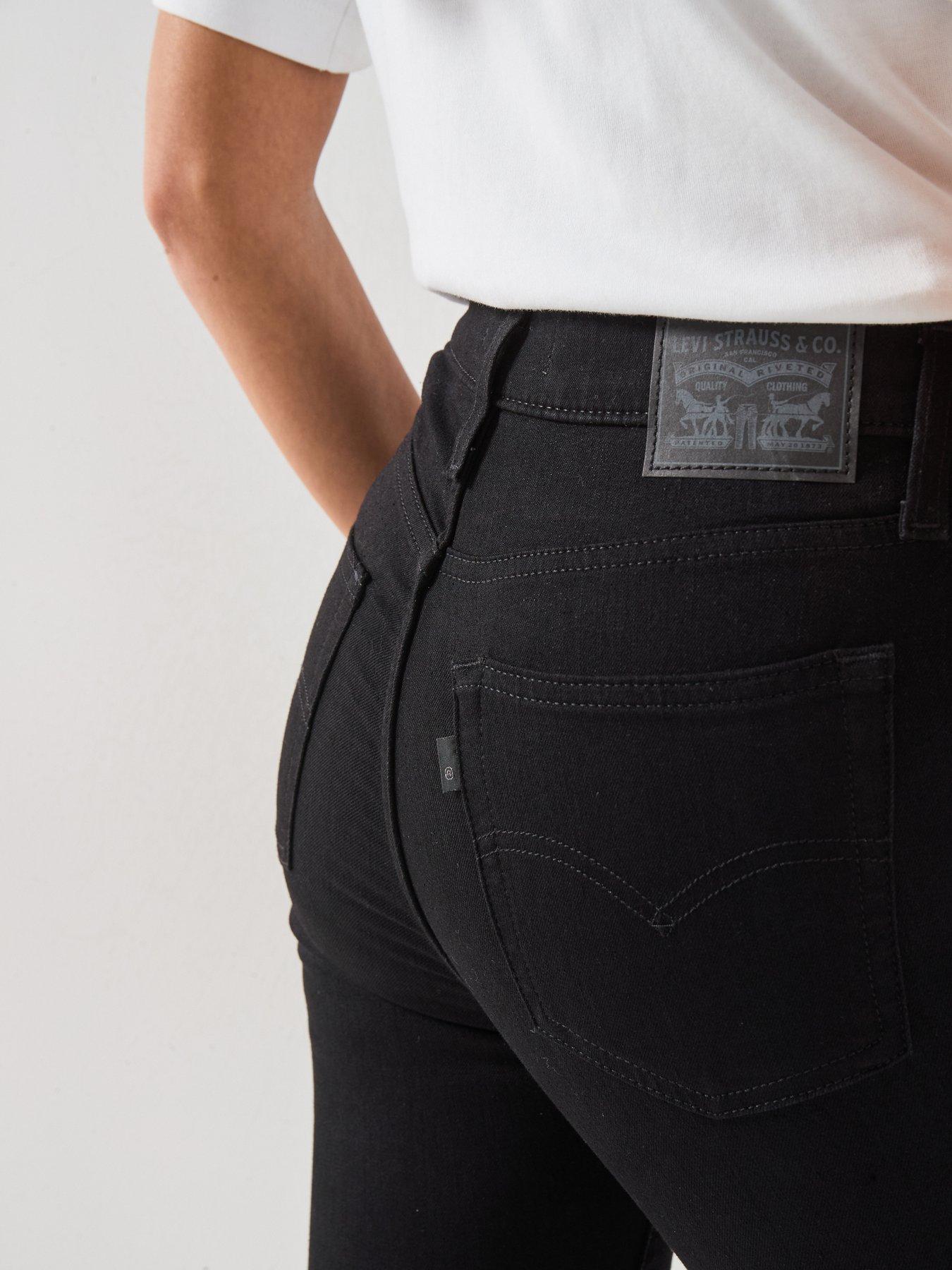 Image 5 of 6 of Levi's 720 High Rise Super Skinny Jeans - Black Squared
