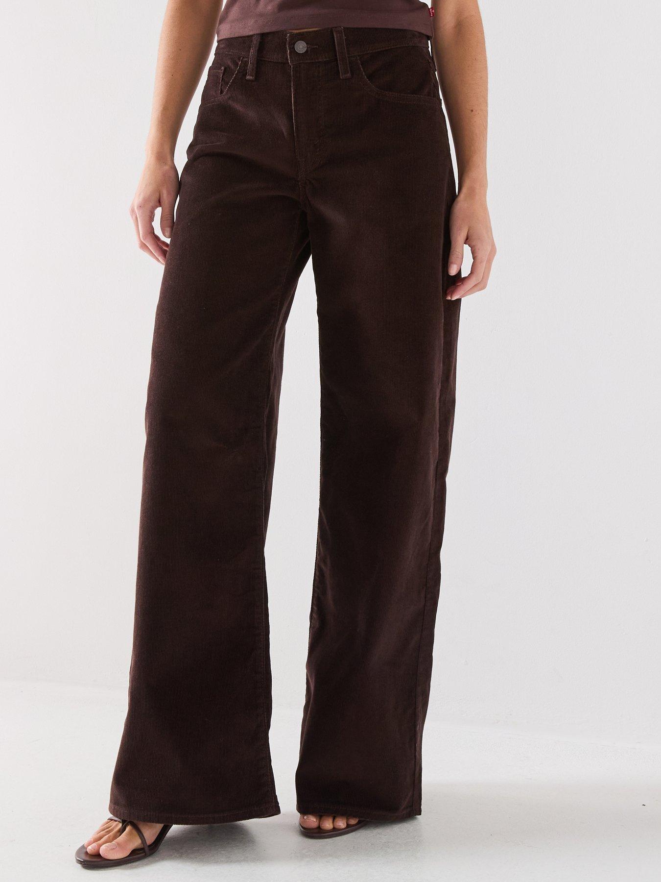 Levi's Middy Wide Leg Jeans - Brown