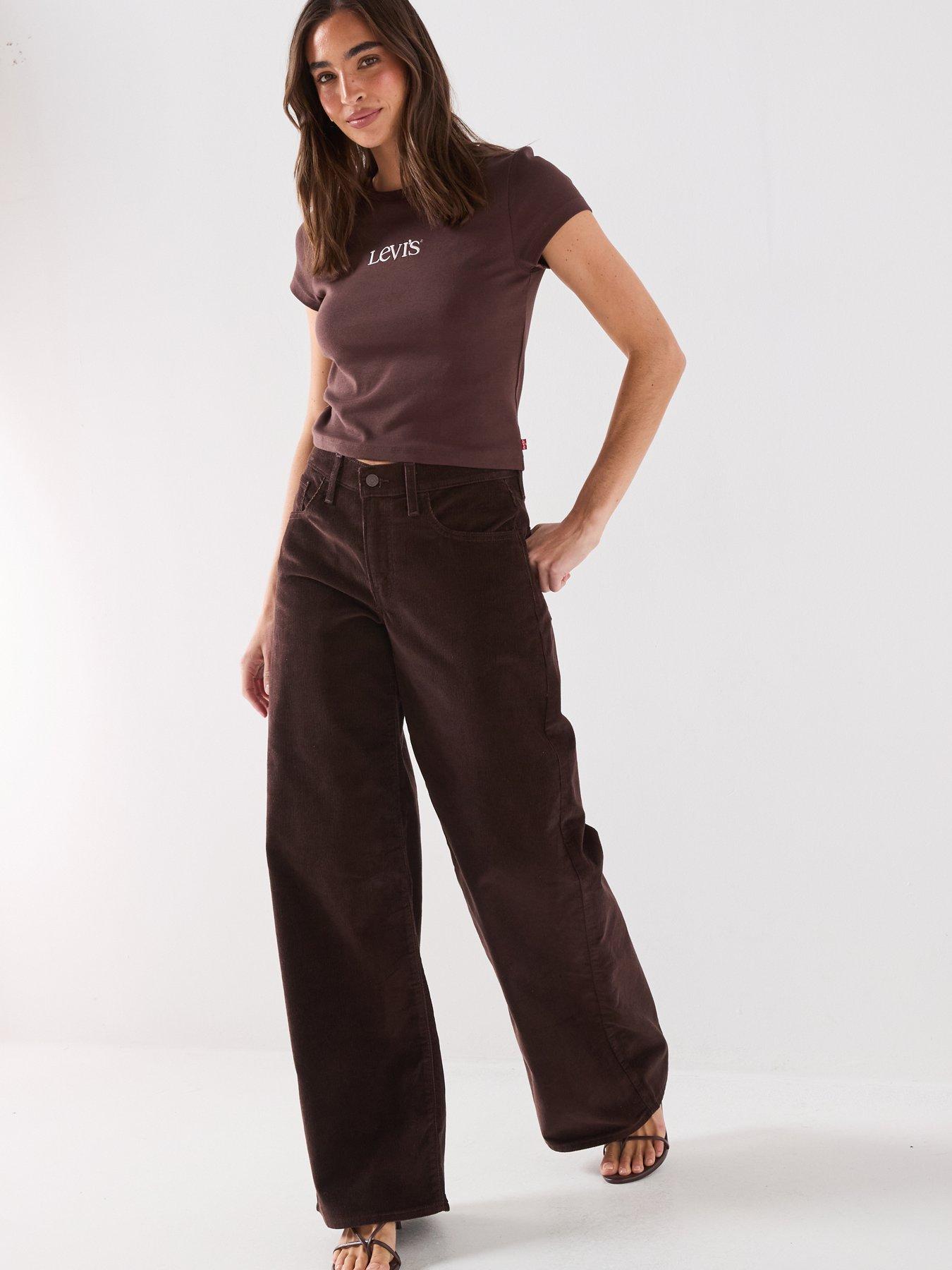 Image 3 of 6 of Levi's Middy Wide Leg Jeans - Java