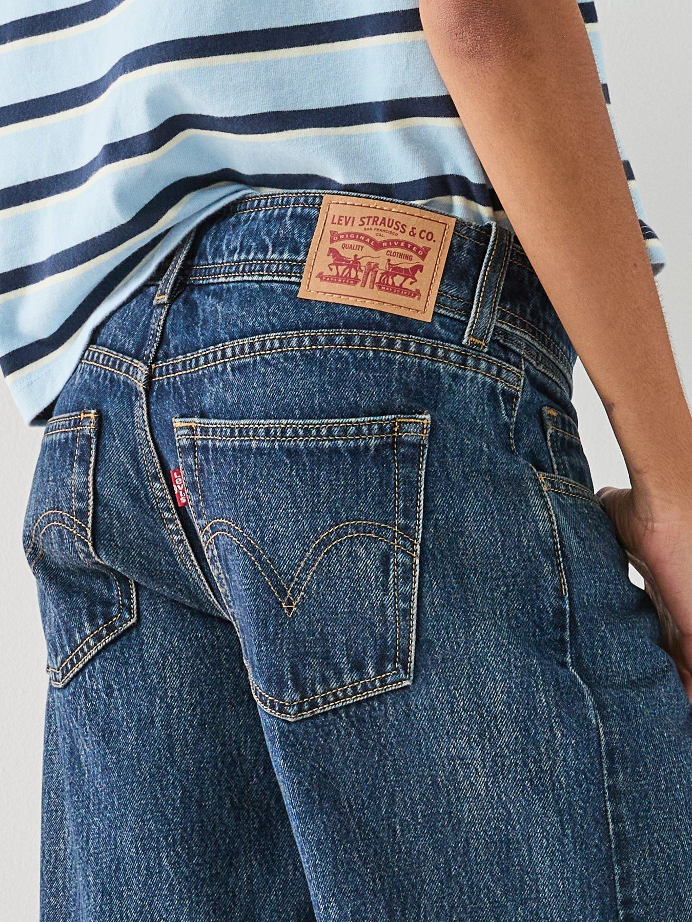 Image 5 of 6 of Levi's Belted Superlow Loose Fit Jeans - Silver Lode - Blue