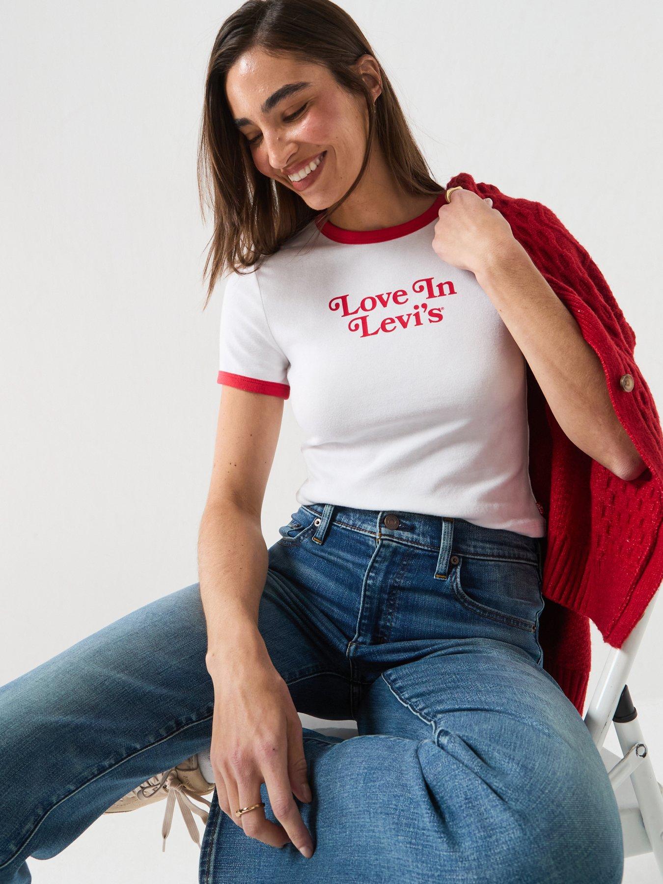 Levi's Graphic Hayes Cropped Tee - Blue