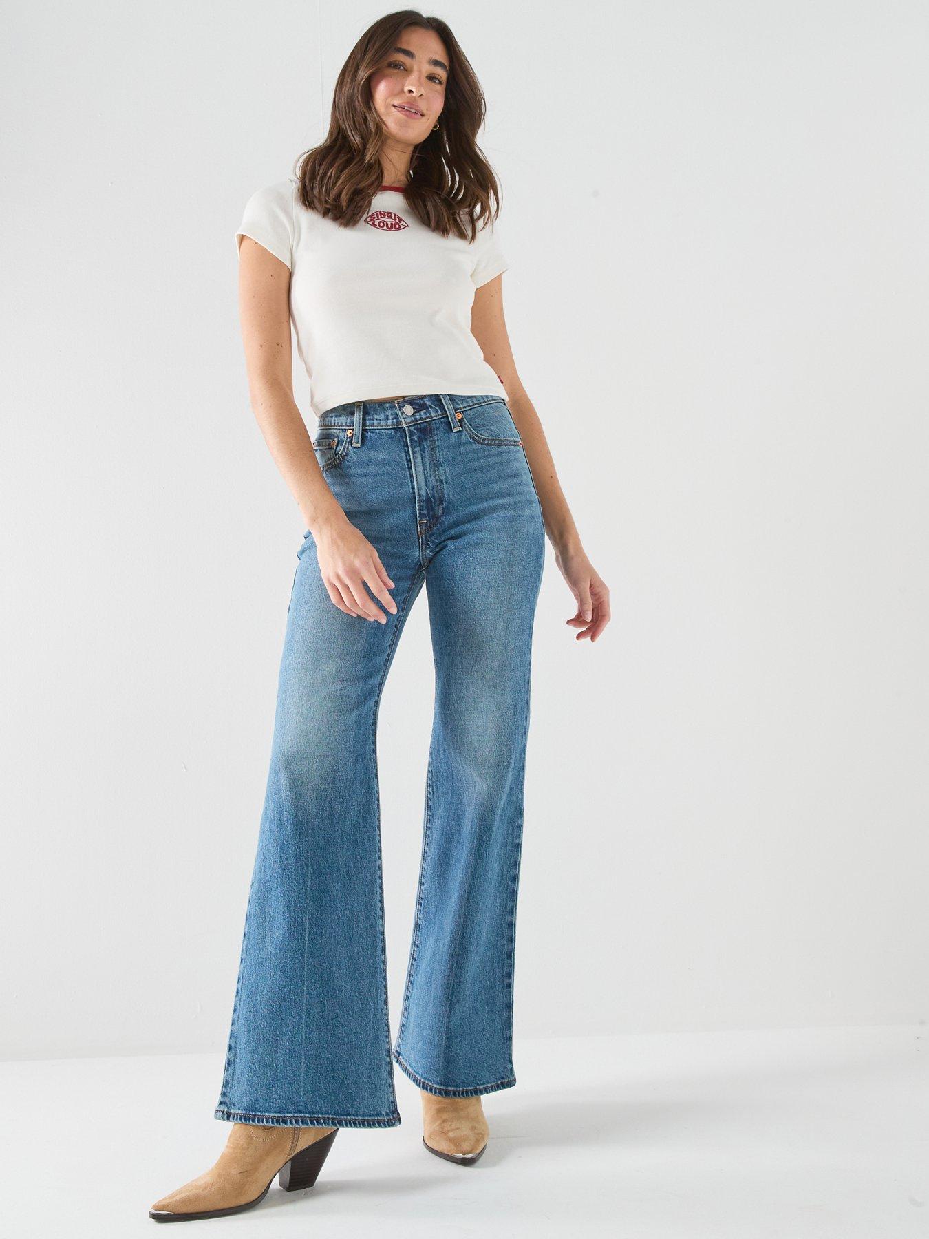 Levi's Ribcage Flared Jeans - Blue