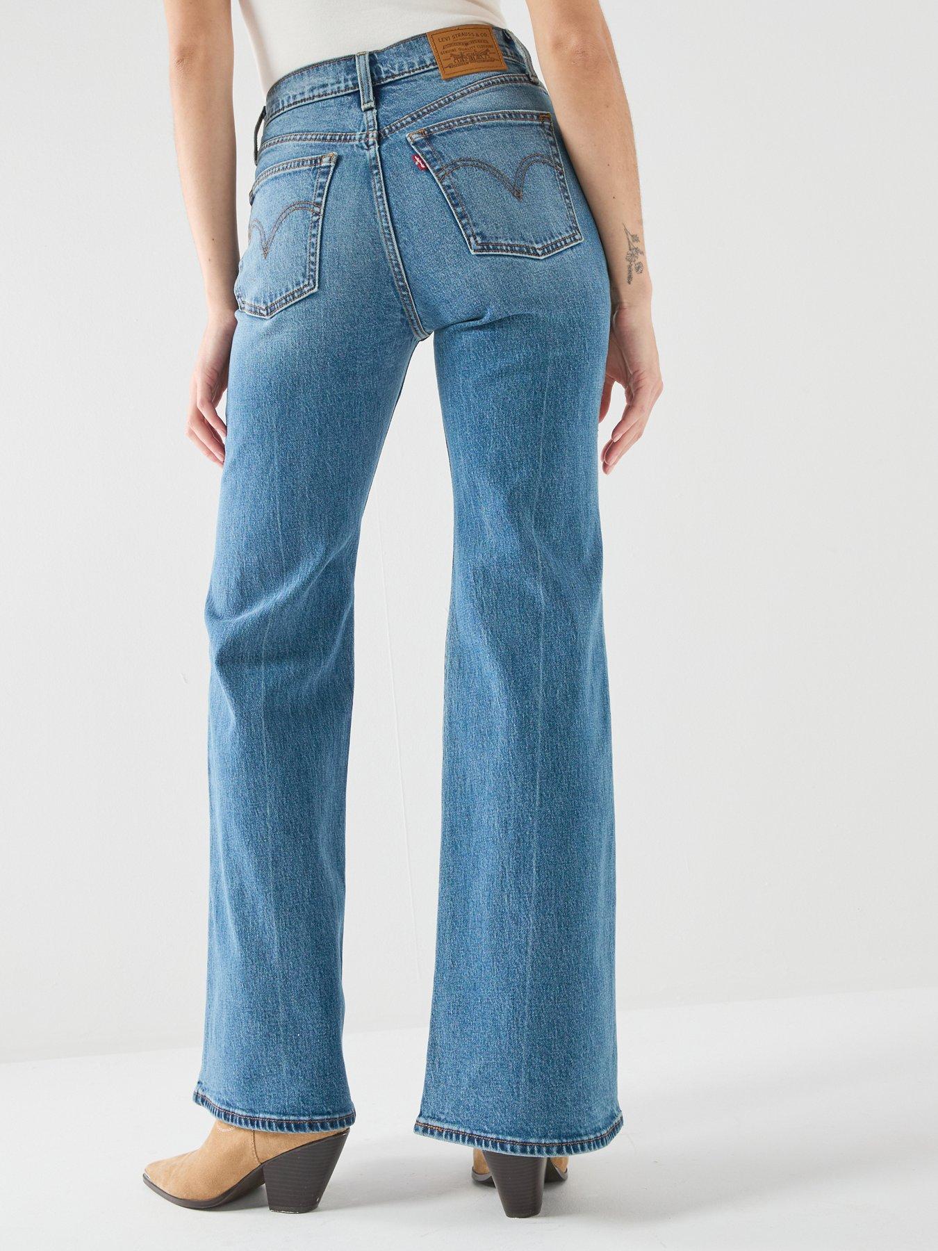 Image 2 of 6 of Levi's Ribcage Flare Jeans - Sweet Noon