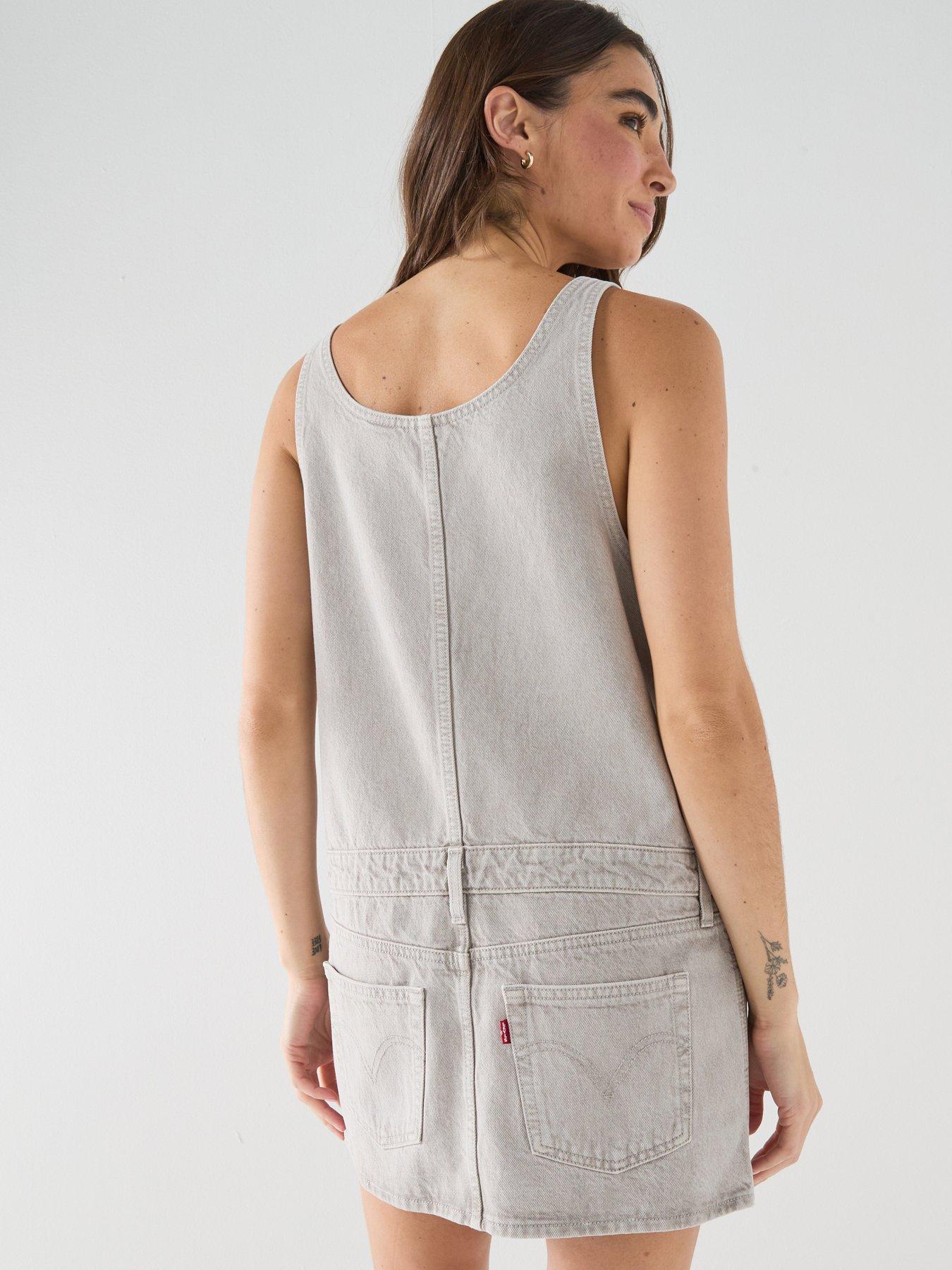 Image 2 of 5 of Levi's Mini Zip Dress - White