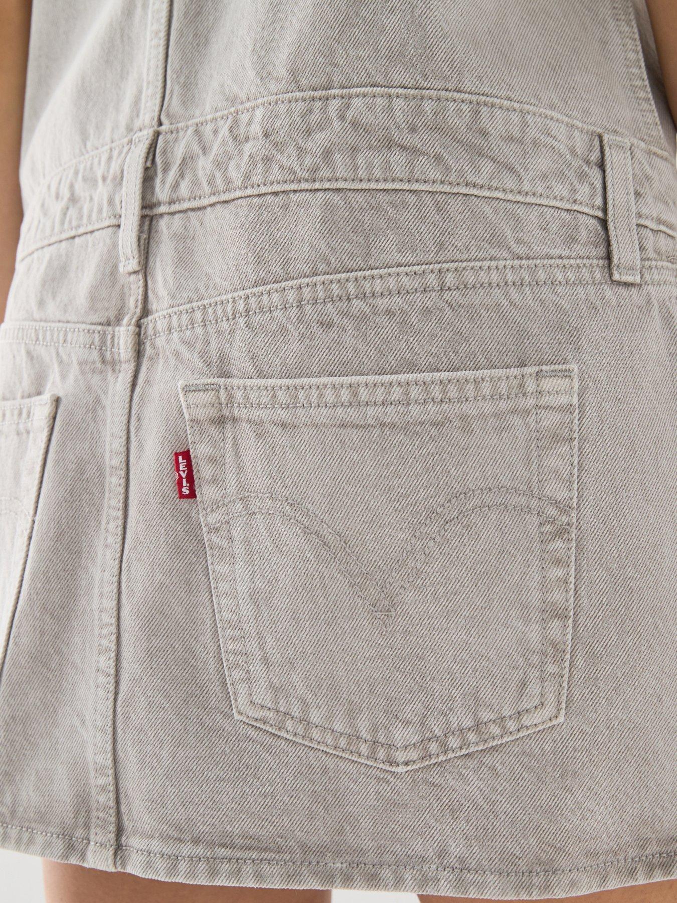 Image 5 of 5 of Levi's Mini Zip Dress - White