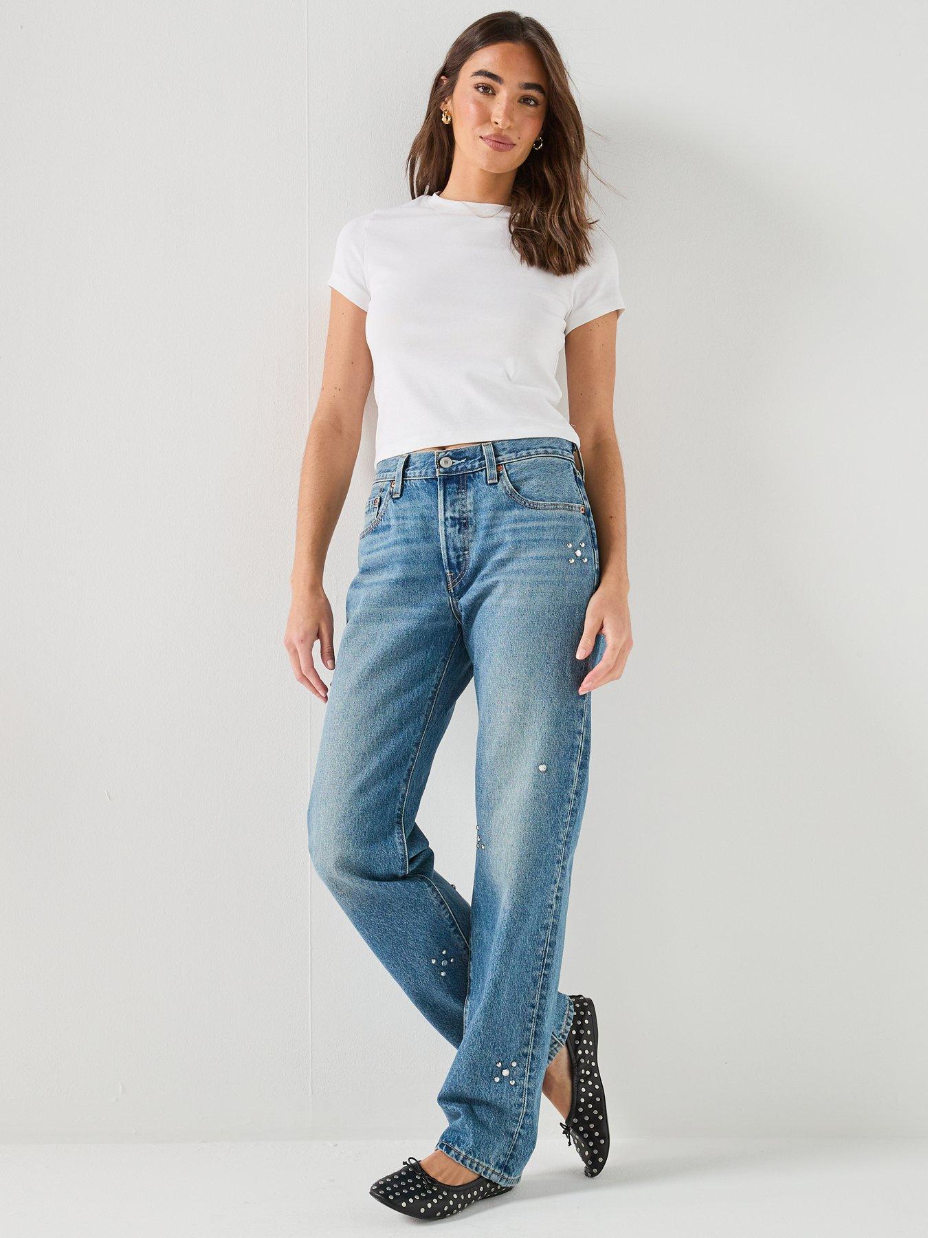Image 3 of 5 of Levi's 501 '90s Light Wash Jeans - Blue