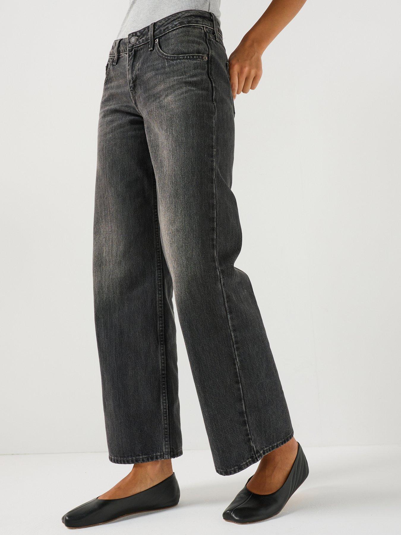 Levi's Low Rise Loose Straight Leg Jeans - Grey